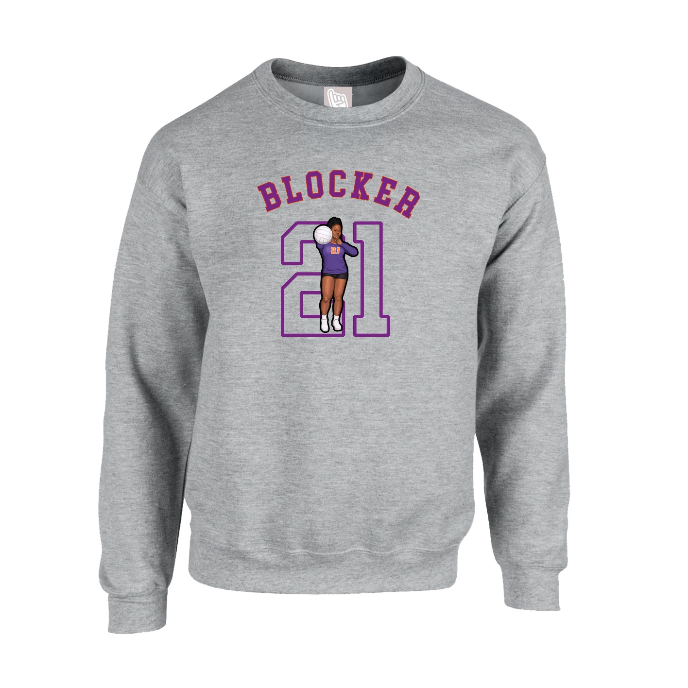 Fleece Crew — Shirsey Arch in Grey