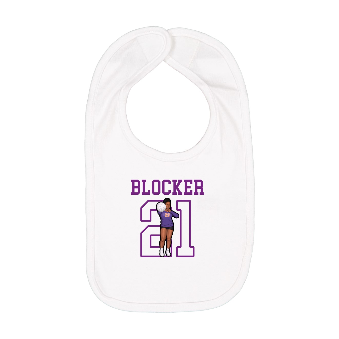 Infant Bib — Shirsey in White