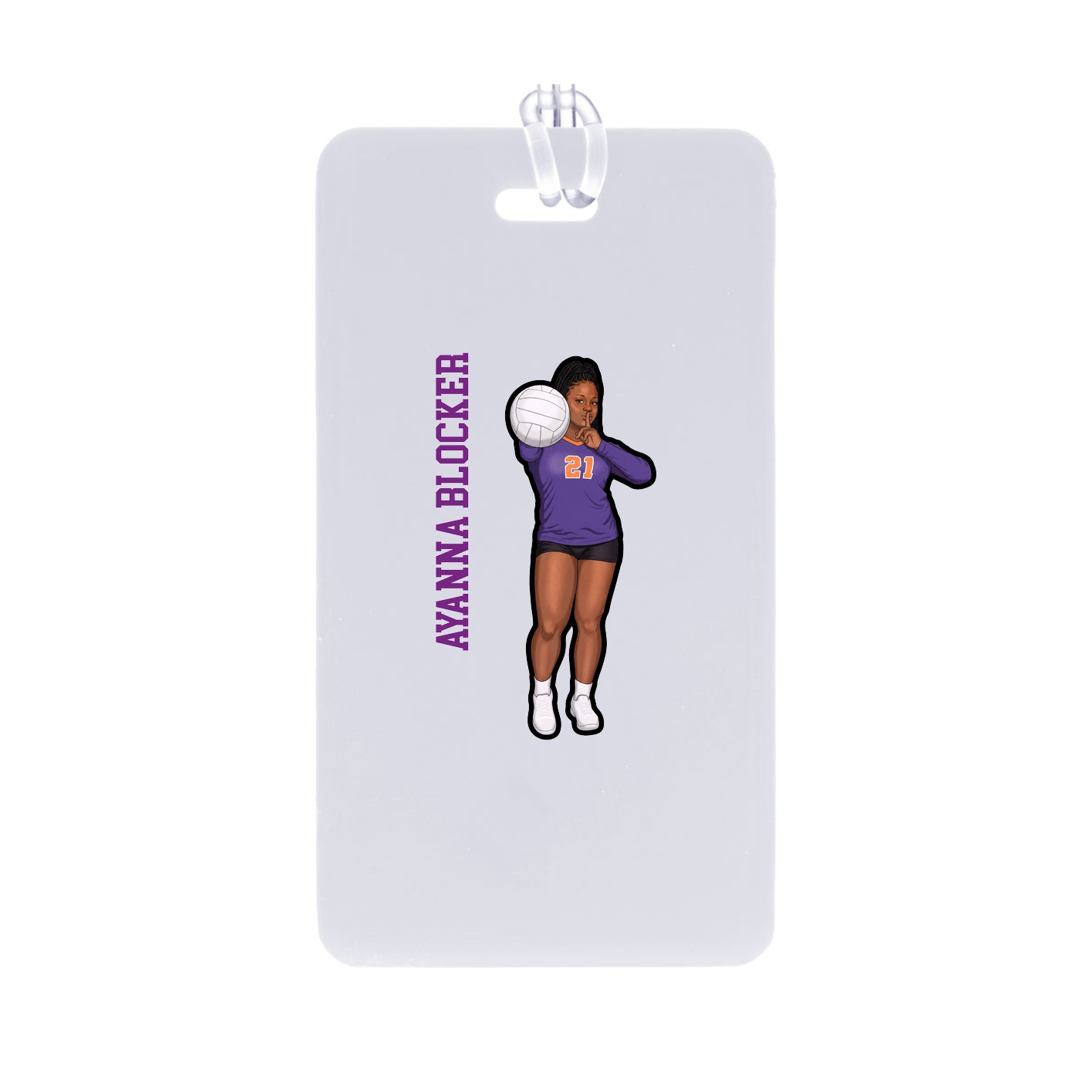 Bag Tag — Name Vertical in Classic
