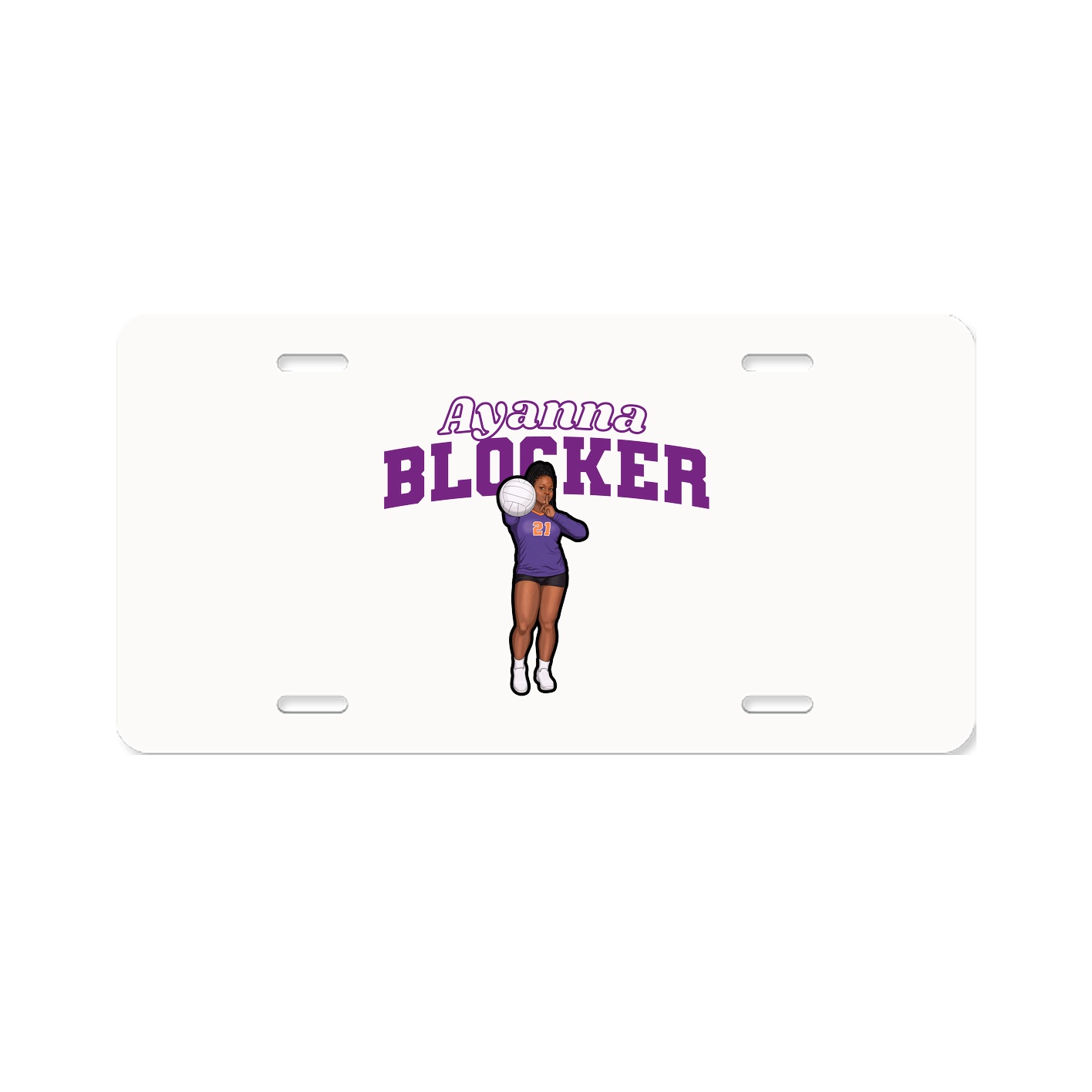 License Plate — Name Arch in Classic