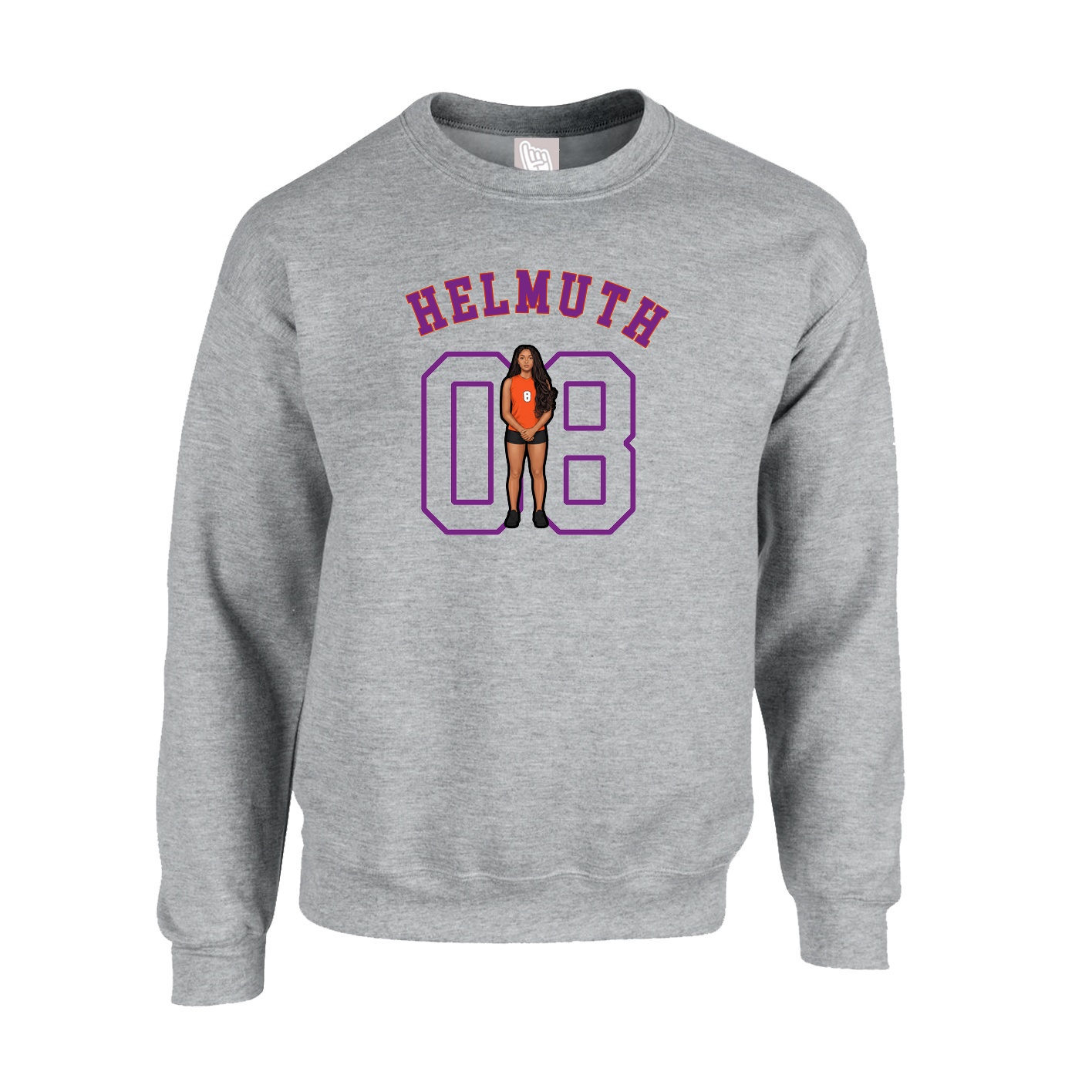 Fleece Crew — Shirsey Arch in Grey