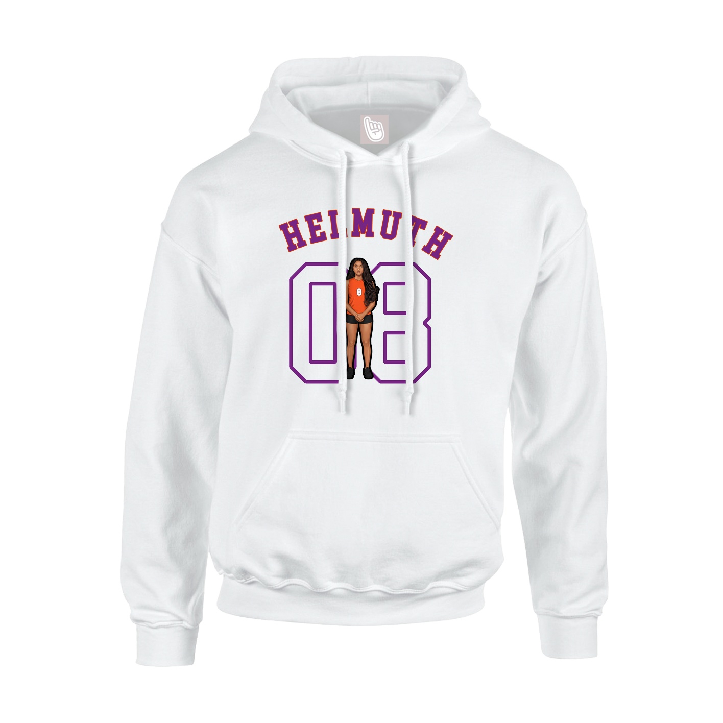 Youth Hoodie — Shirsey Arch in White