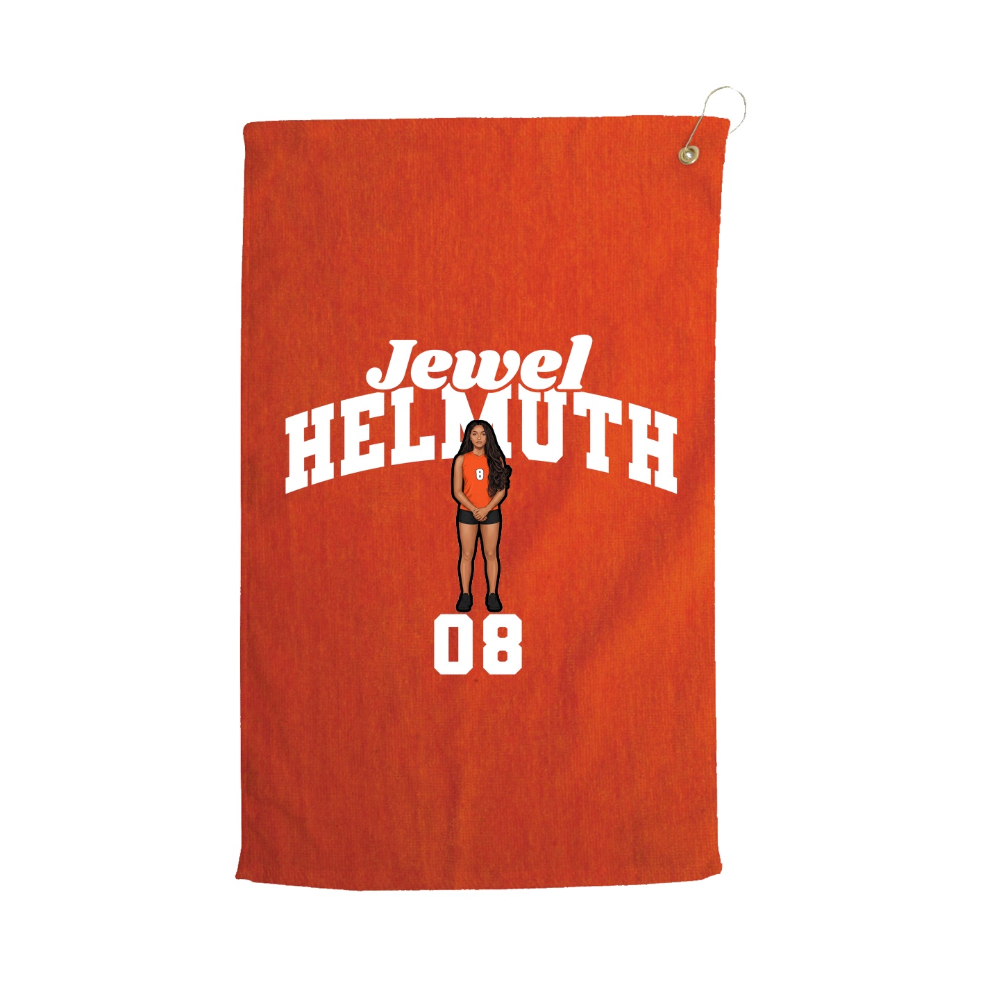 Golf Towel — Signature Arch in Orange