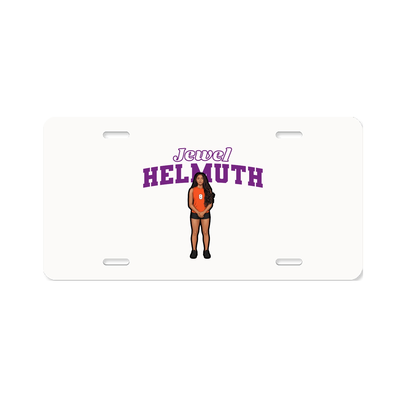 License Plate — Name Arch in Classic