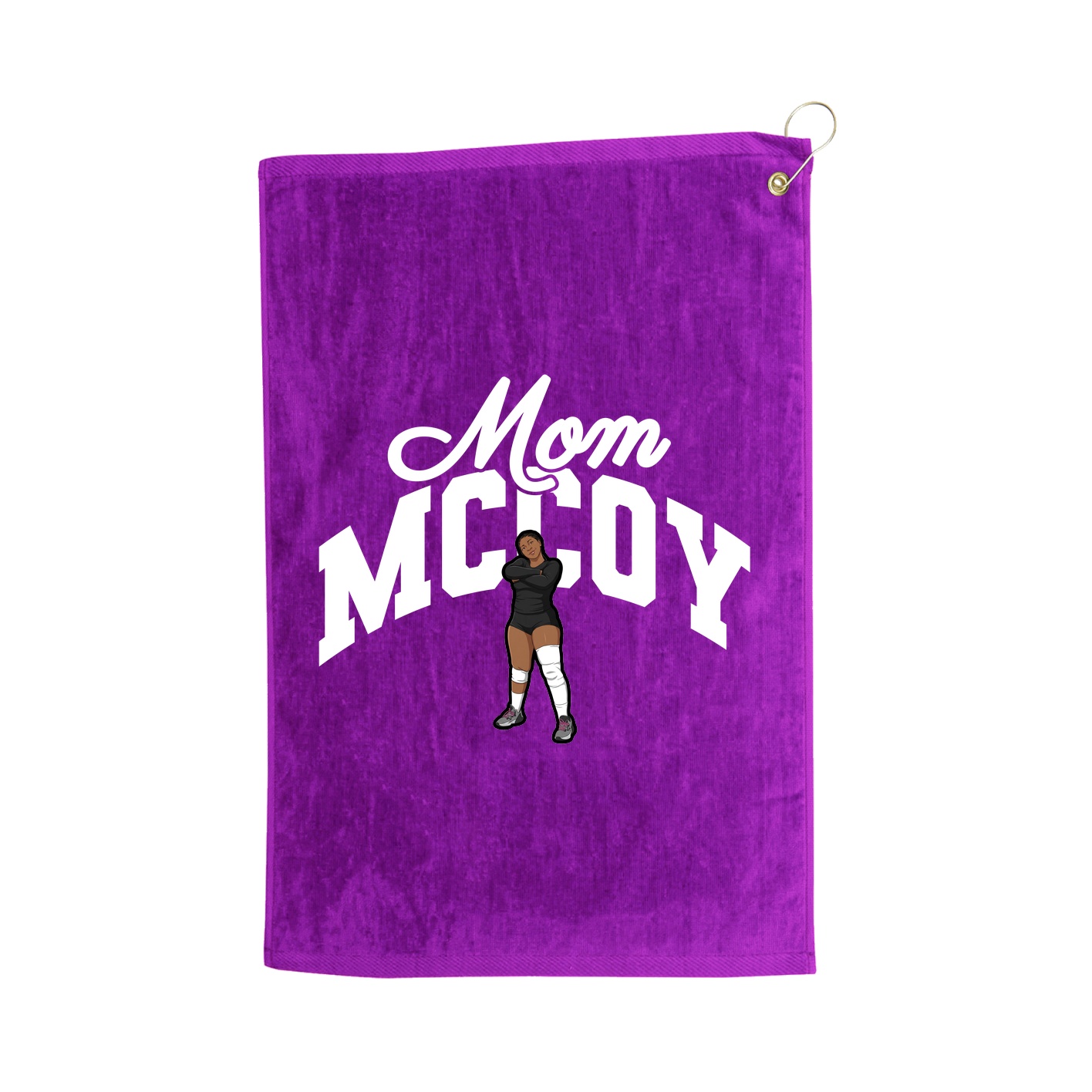 Golf Towel — Mothers Day Arch in Purple