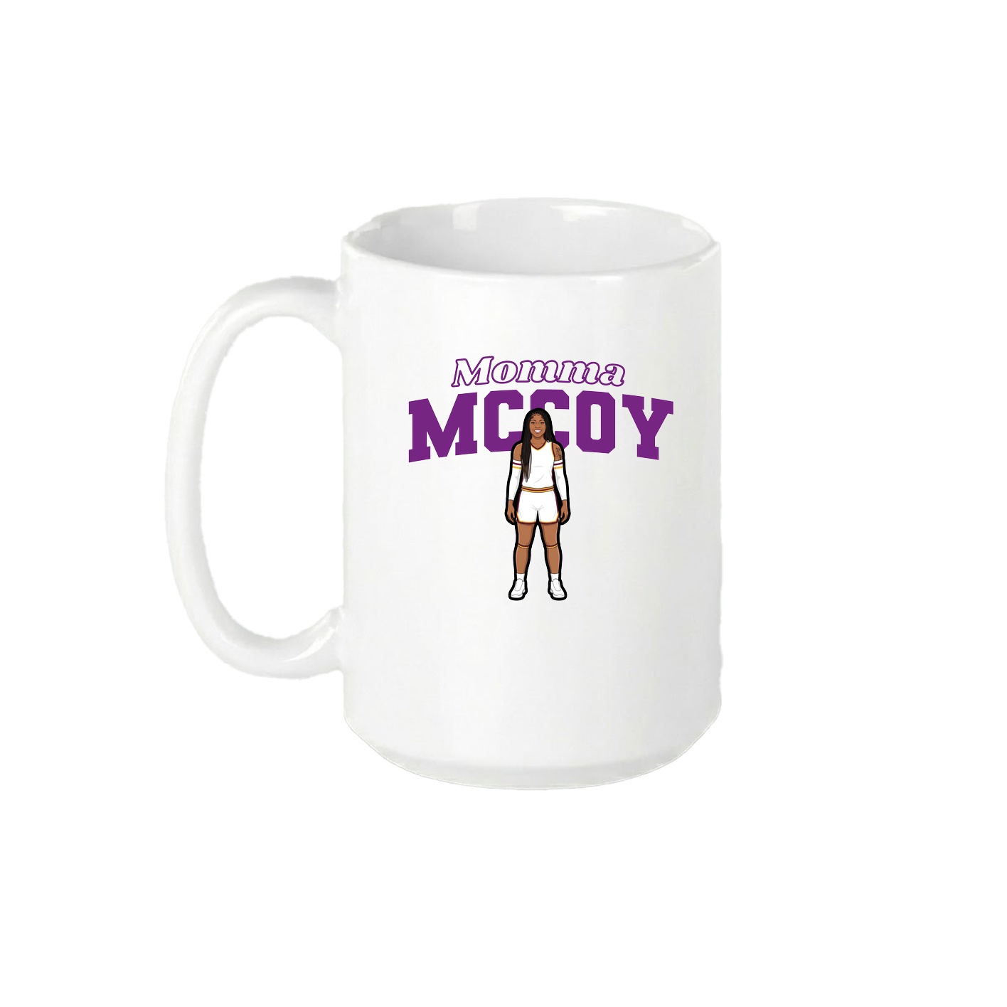 15oz Coffee Mug — Mothers Day Block in White