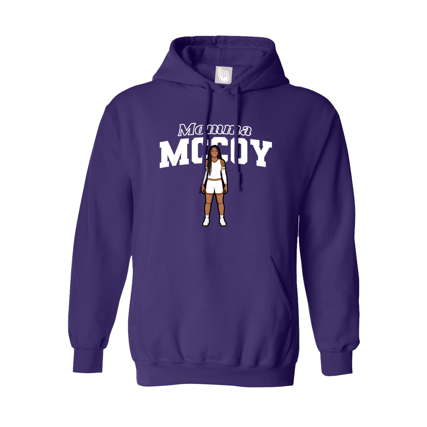 Youth Hoodie — Mothers Day Block in Purple