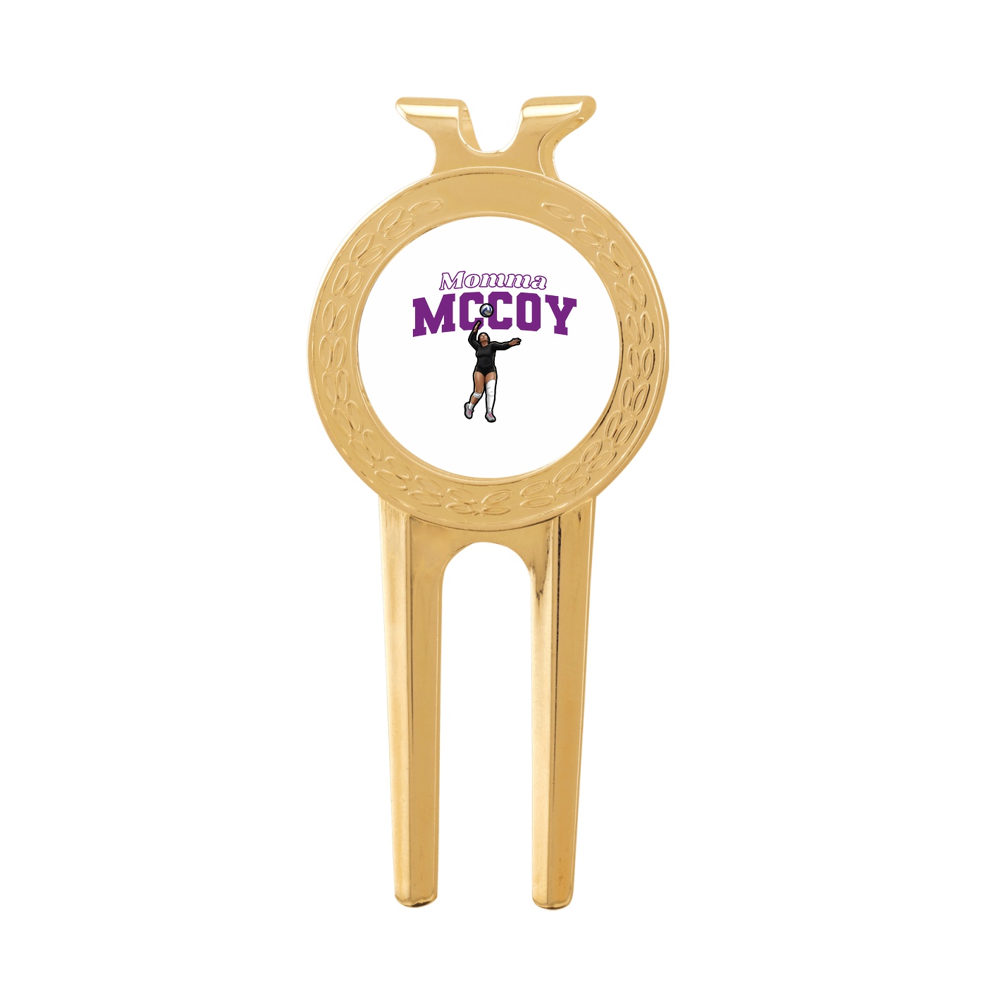 Divot Tool with Ball Marker — Mothers Day Block in Classic