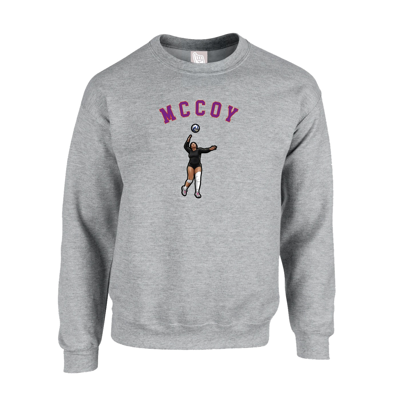 Fleece Crew — Shirsey Arch in Grey