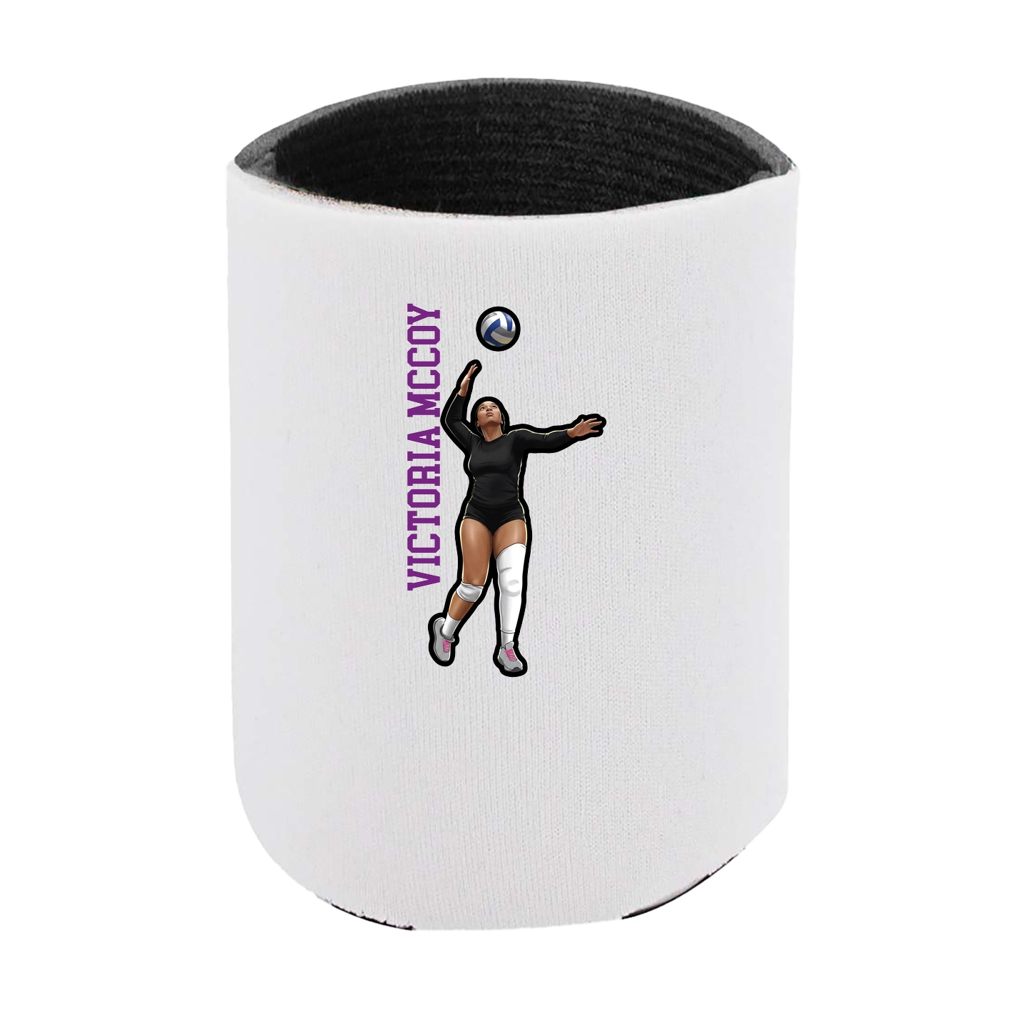 Can Holder — Name Vertical in White