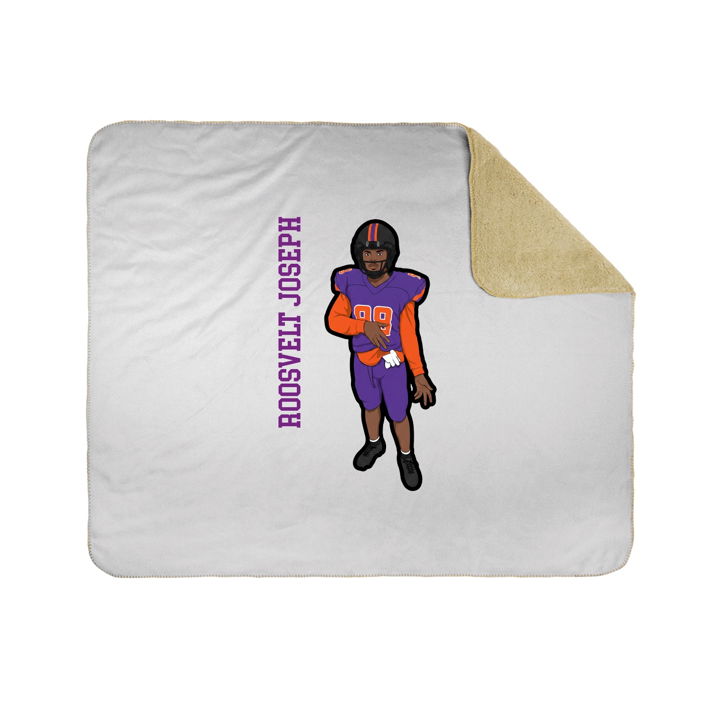 50x60 Sherpa Lined Throw Blanket