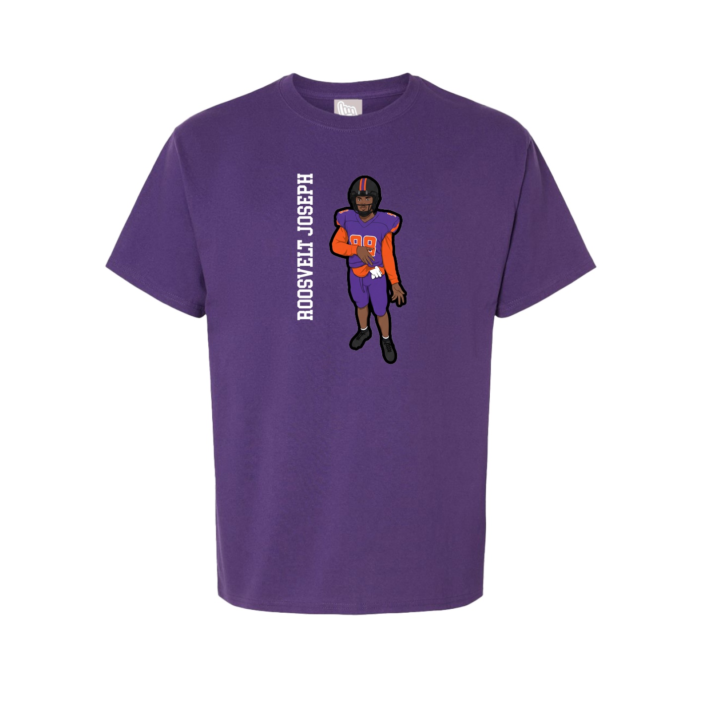 Tee — Name Vertical in Purple