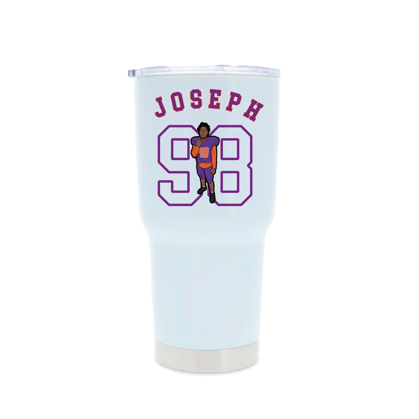 30oz Stainless Steel Tumbler — Shirsey Arch in White