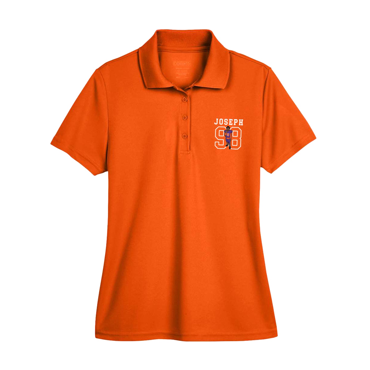 Womens Performance Polo — Shirsey in Orange