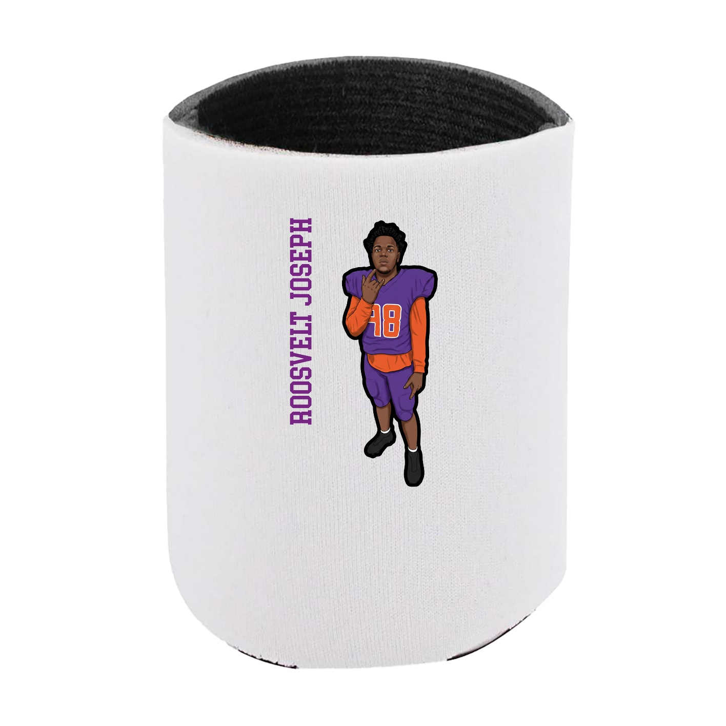 Can Holder — Name Vertical in White