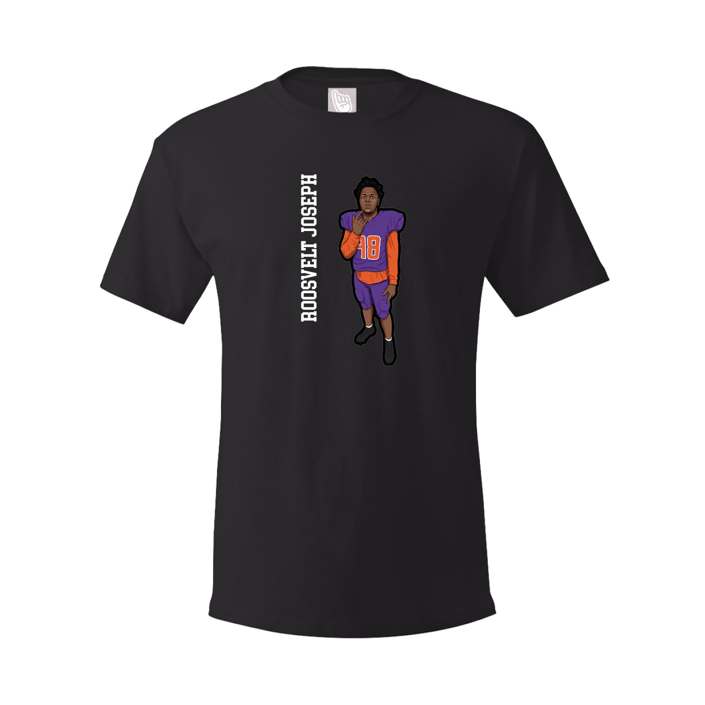 Tee — Name Vertical in Black