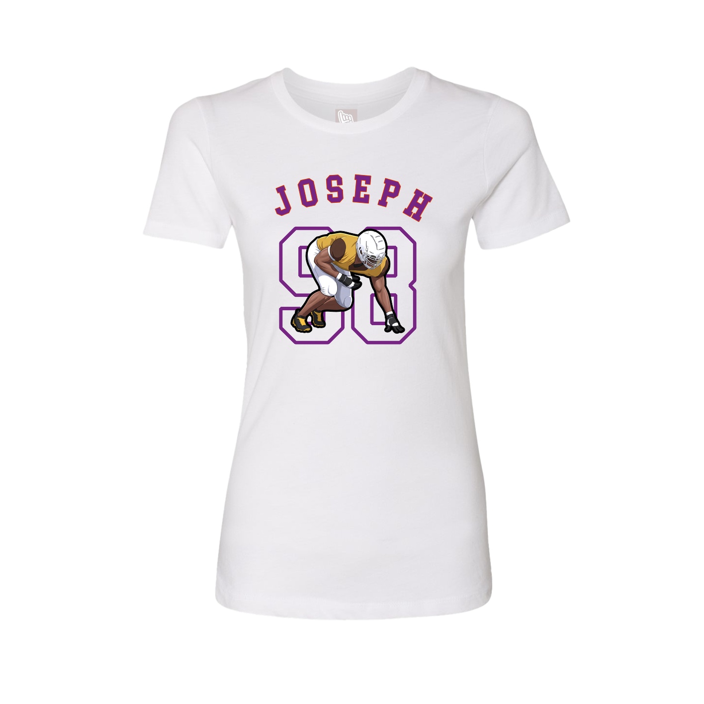 Fitted Women's Tee — Shirsey Arch in White