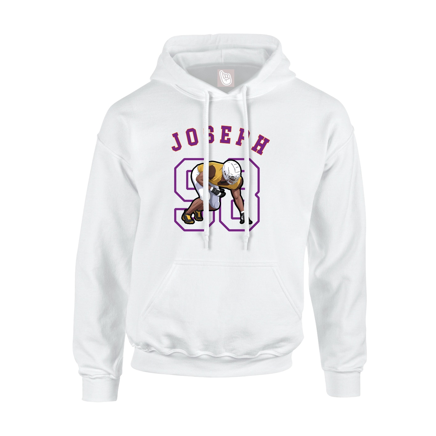 Youth Hoodie — Shirsey Arch in White