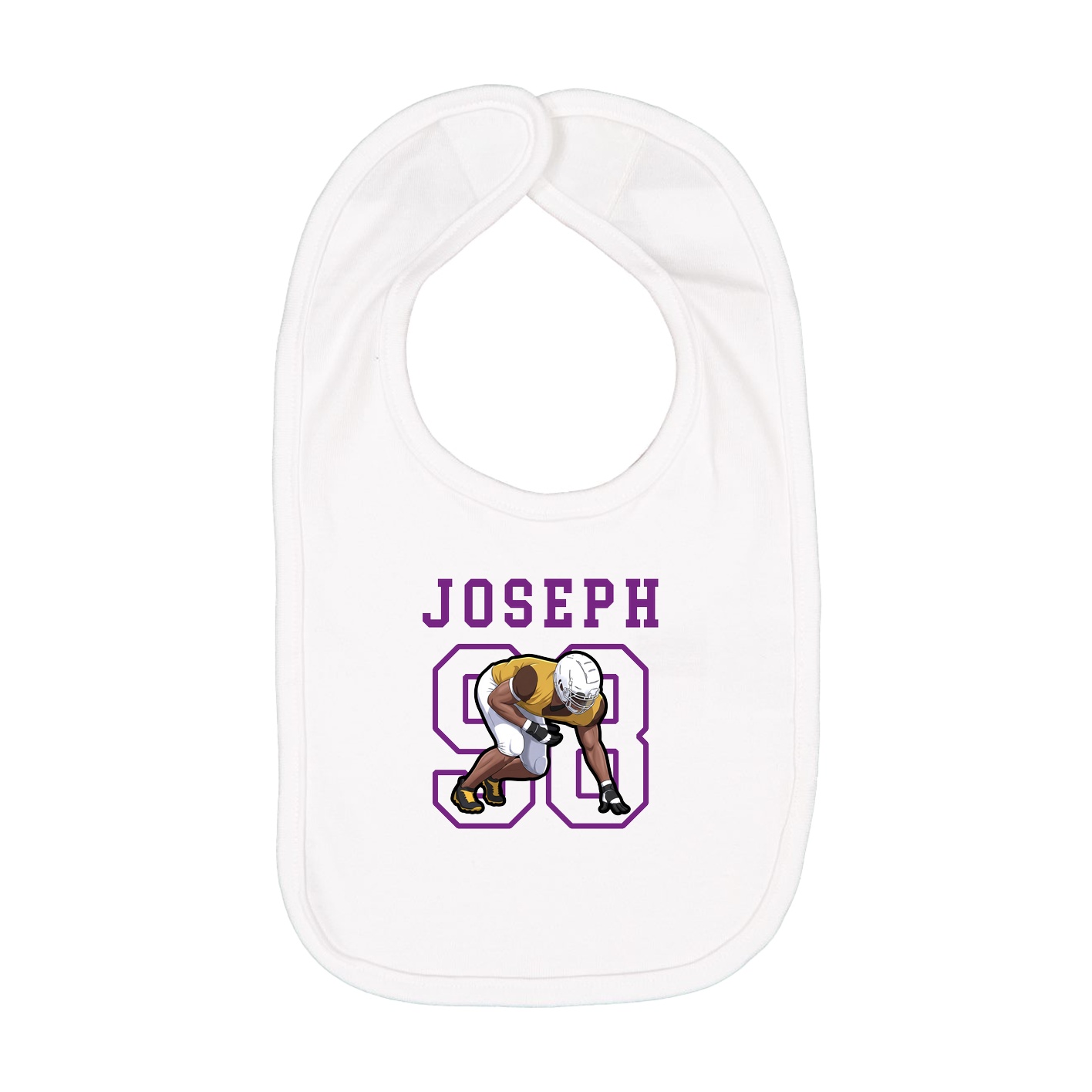 Infant Bib — Shirsey in White