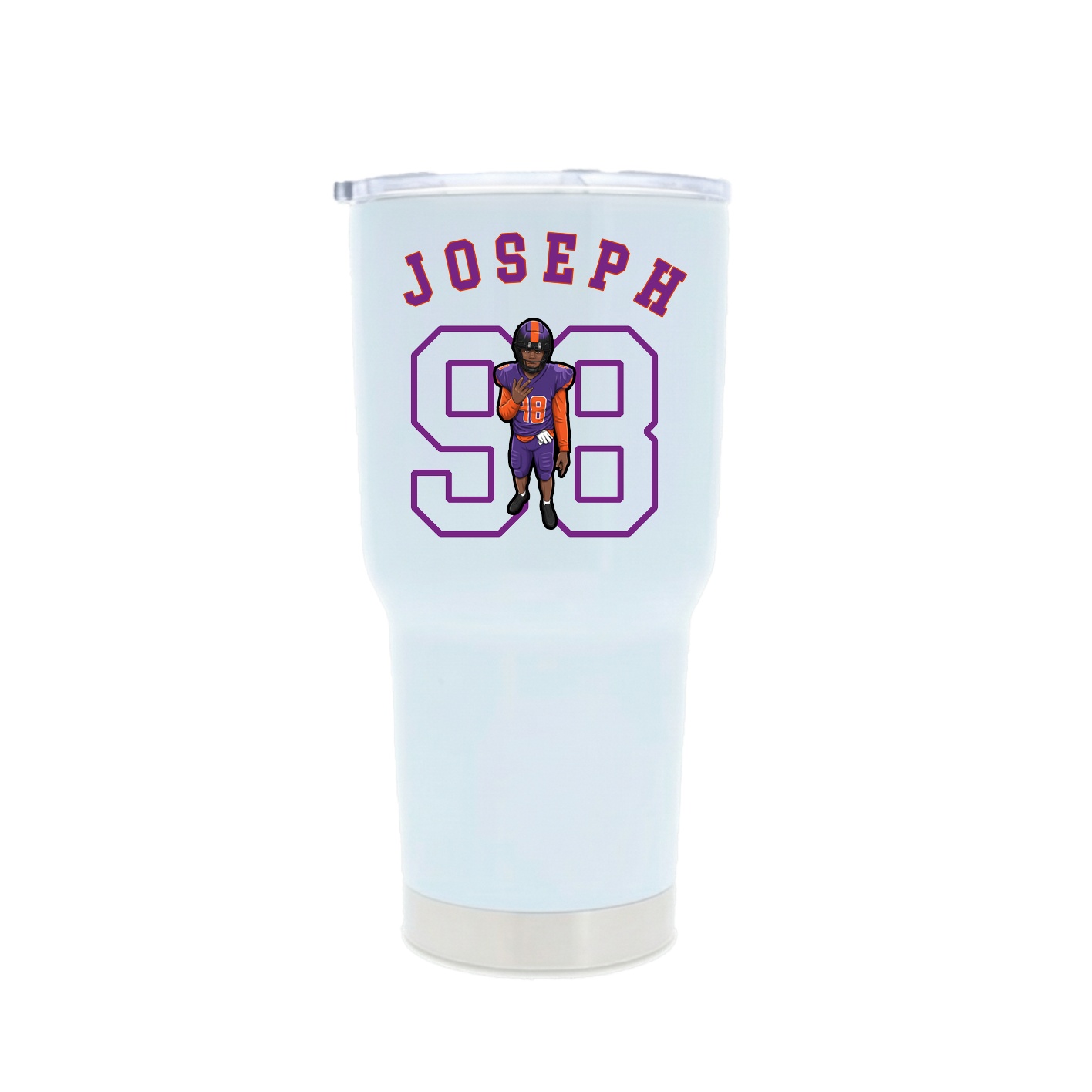 30oz Stainless Steel Tumbler — Shirsey Arch in White