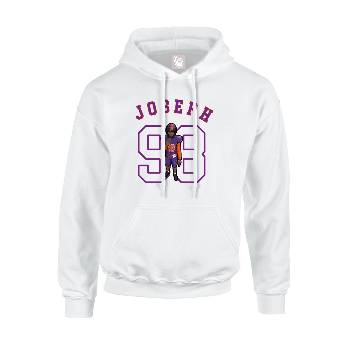 Youth Hoodie — Shirsey Arch in White