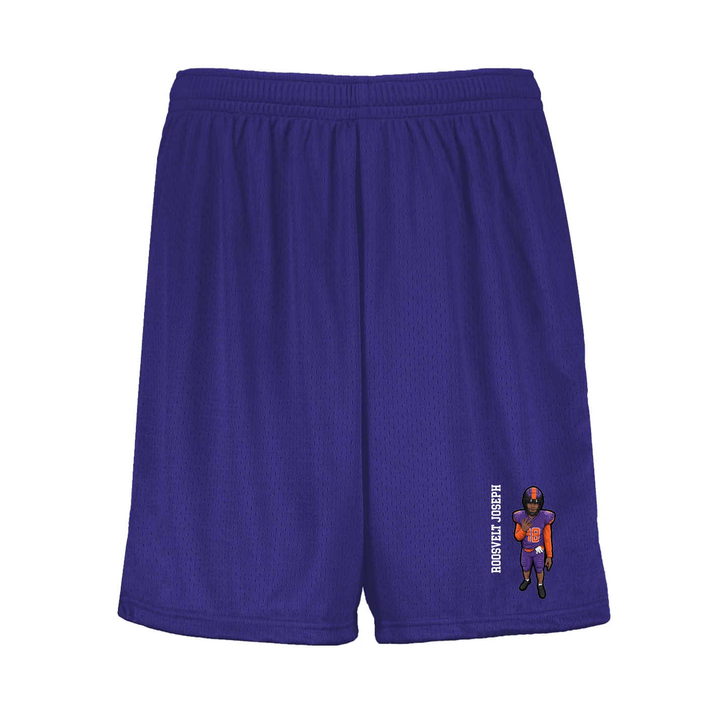 Shorts — Name Vertical in Purple