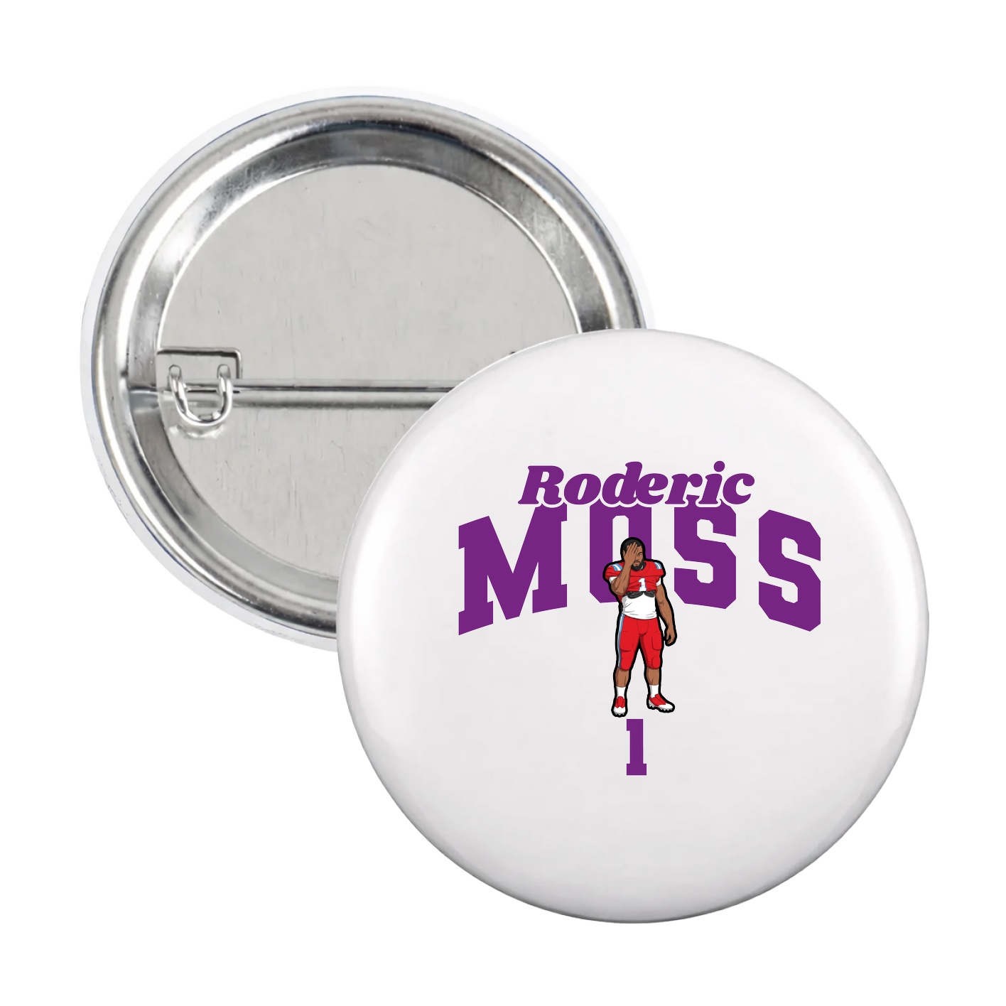 Game Day Button — Signature Arch in White