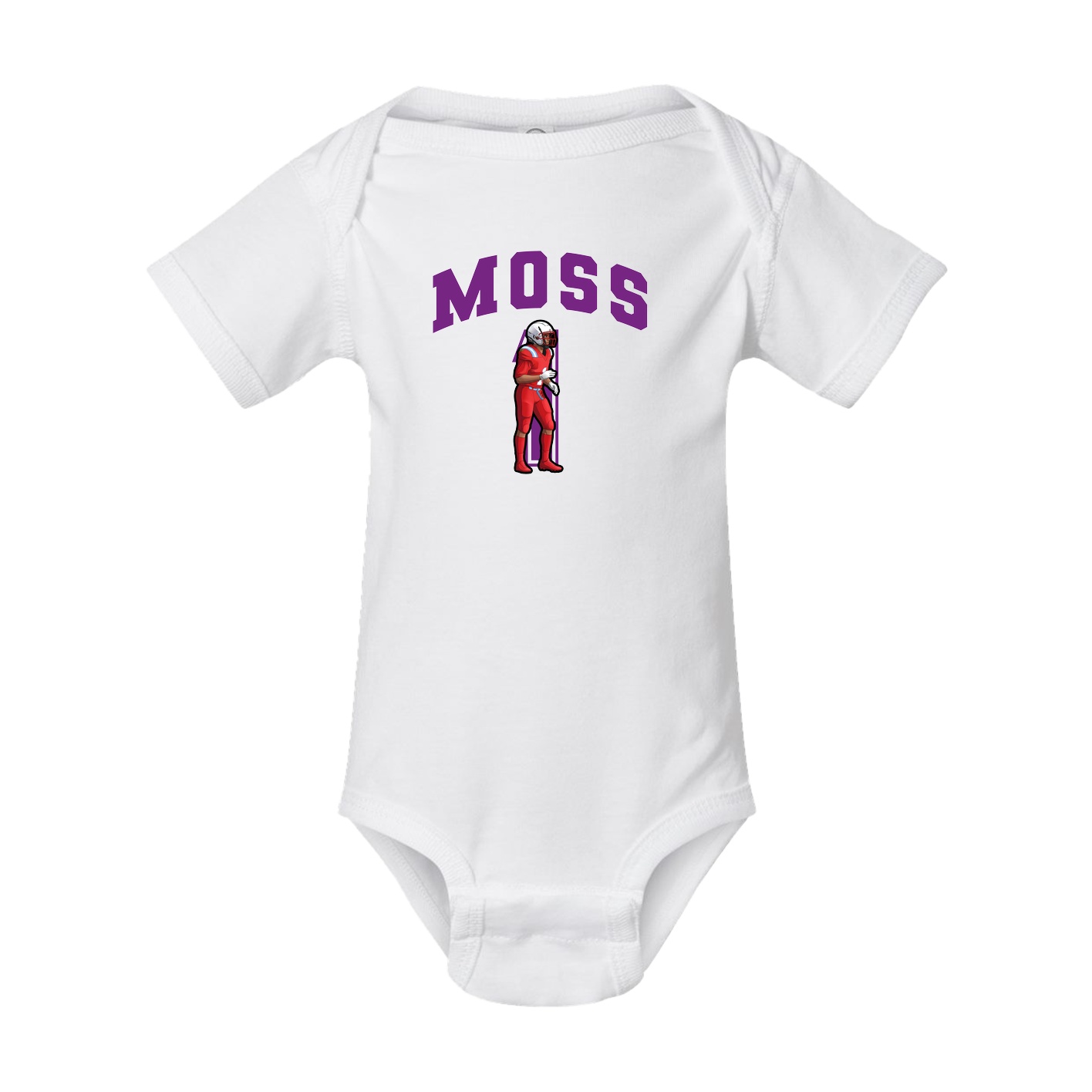 Baby Onesie — Number in White