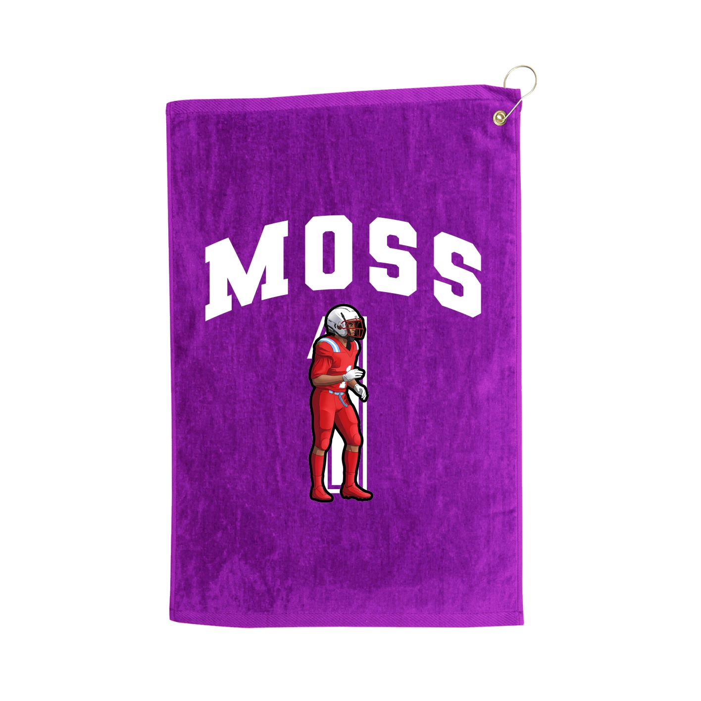 Golf Towel — Number in Purple
