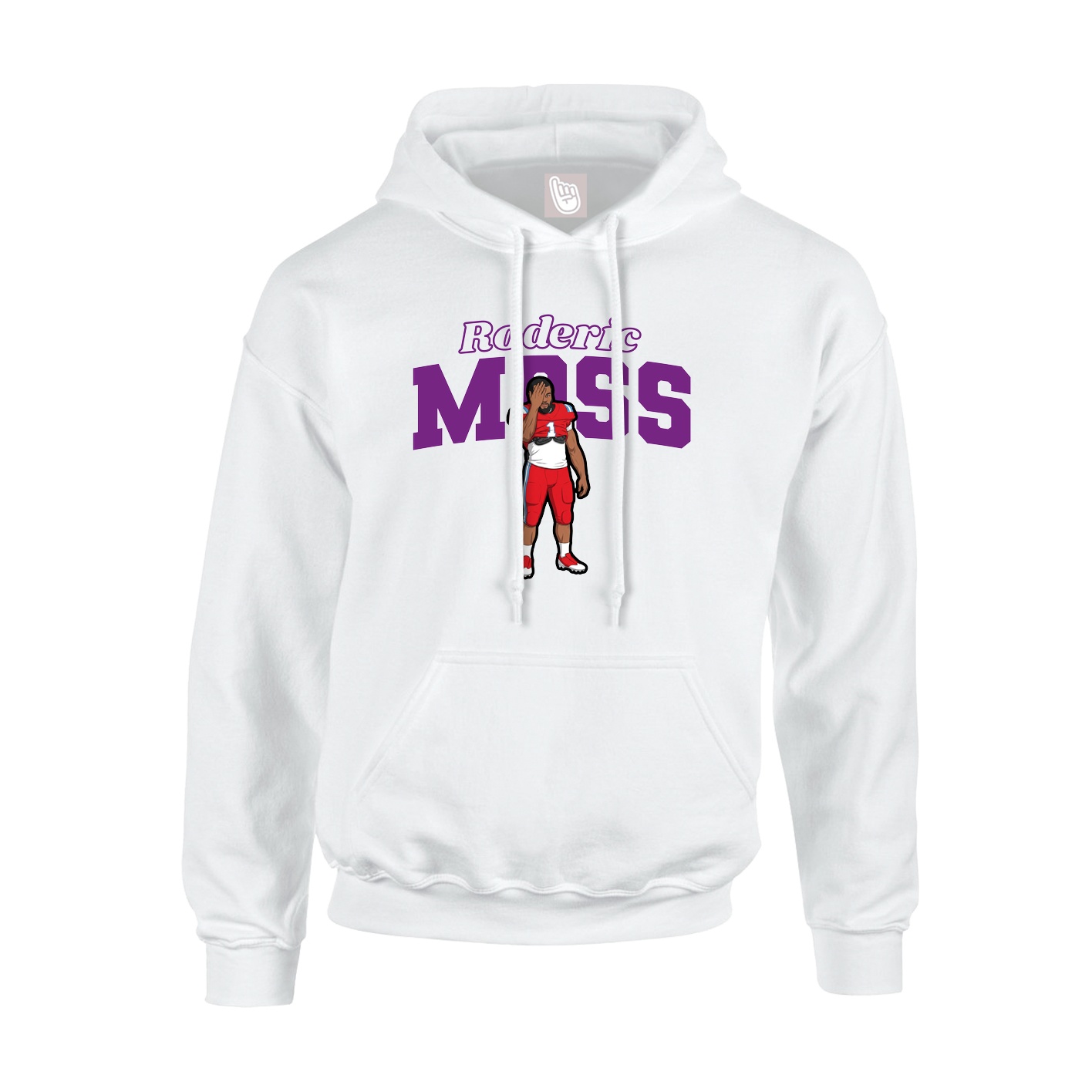 Hoodie — Name Arch in White