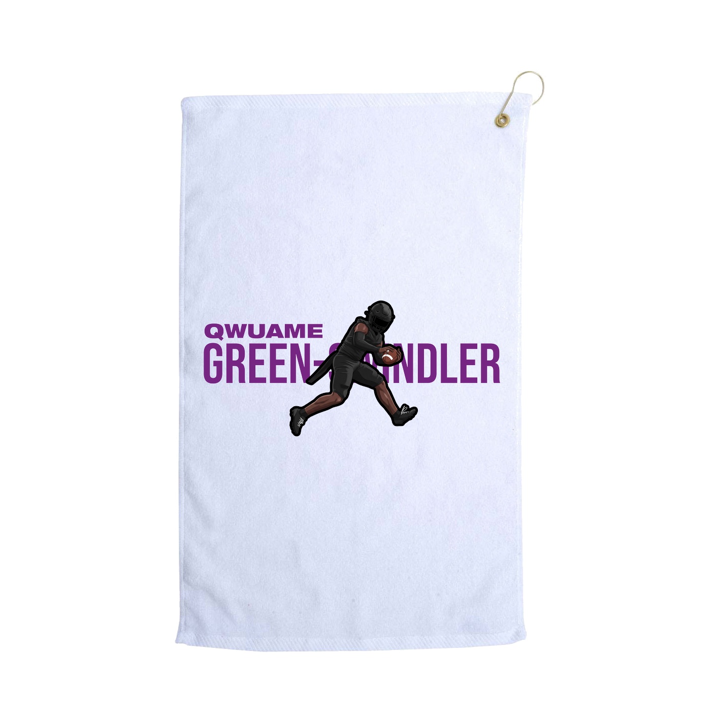 Golf Towel — Player Name in White