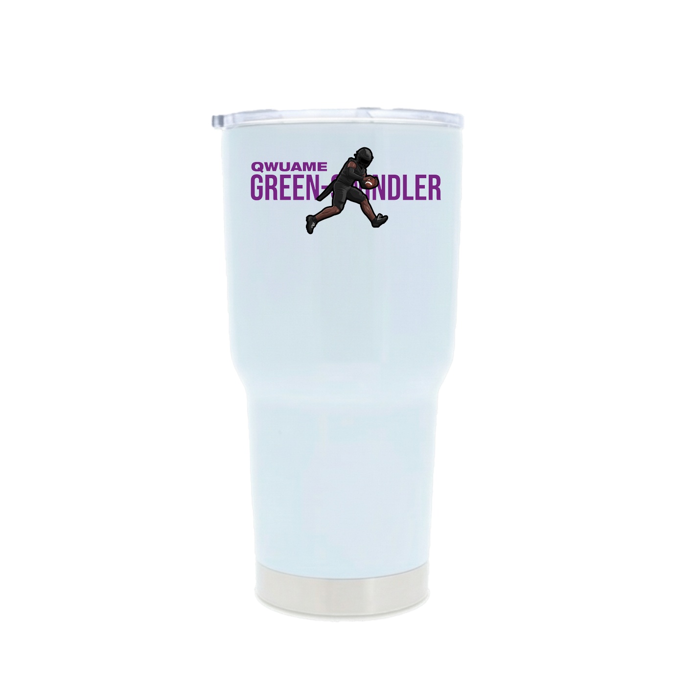 30oz Stainless Steel Tumbler — Player Name in White