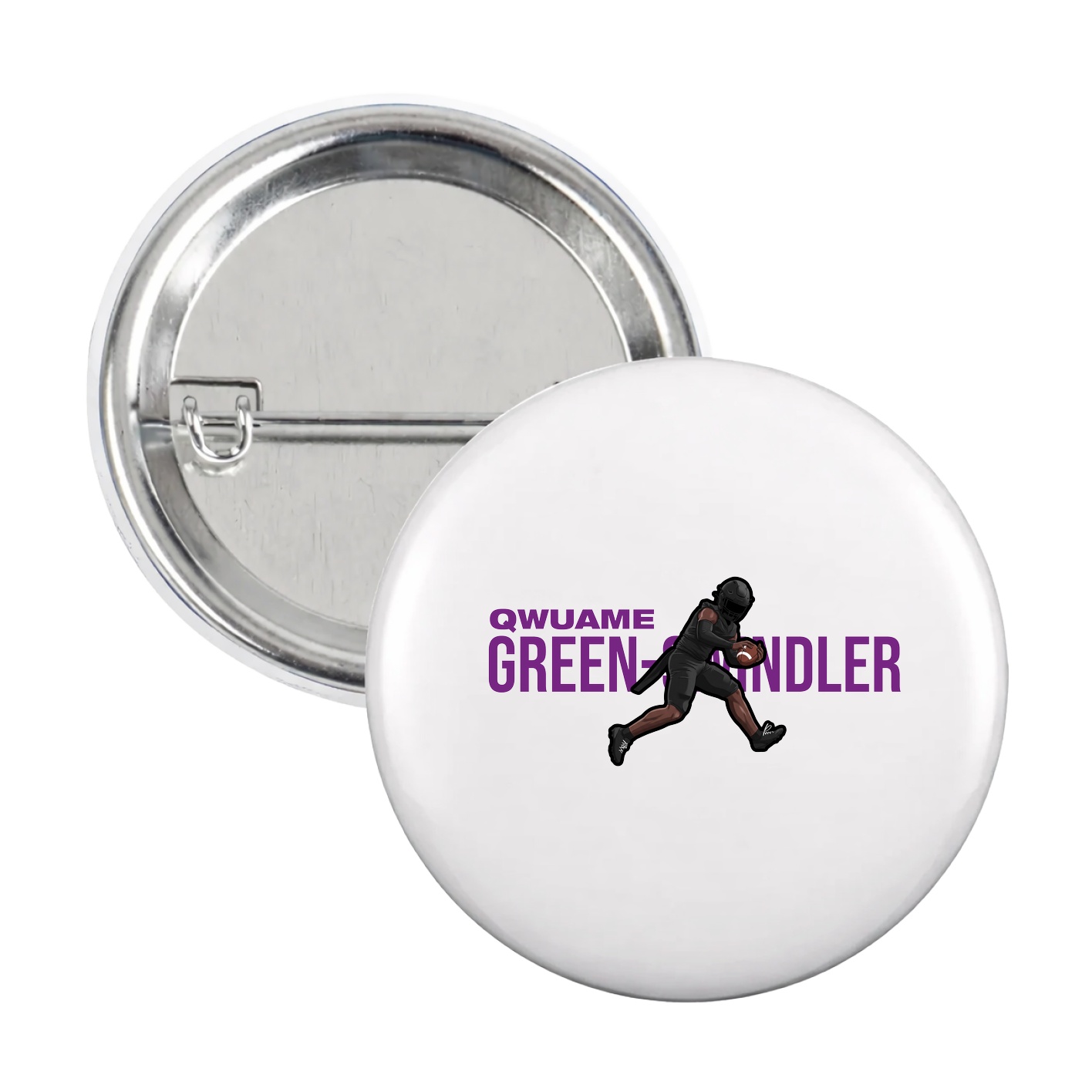 Game Day Button — Player Name in White