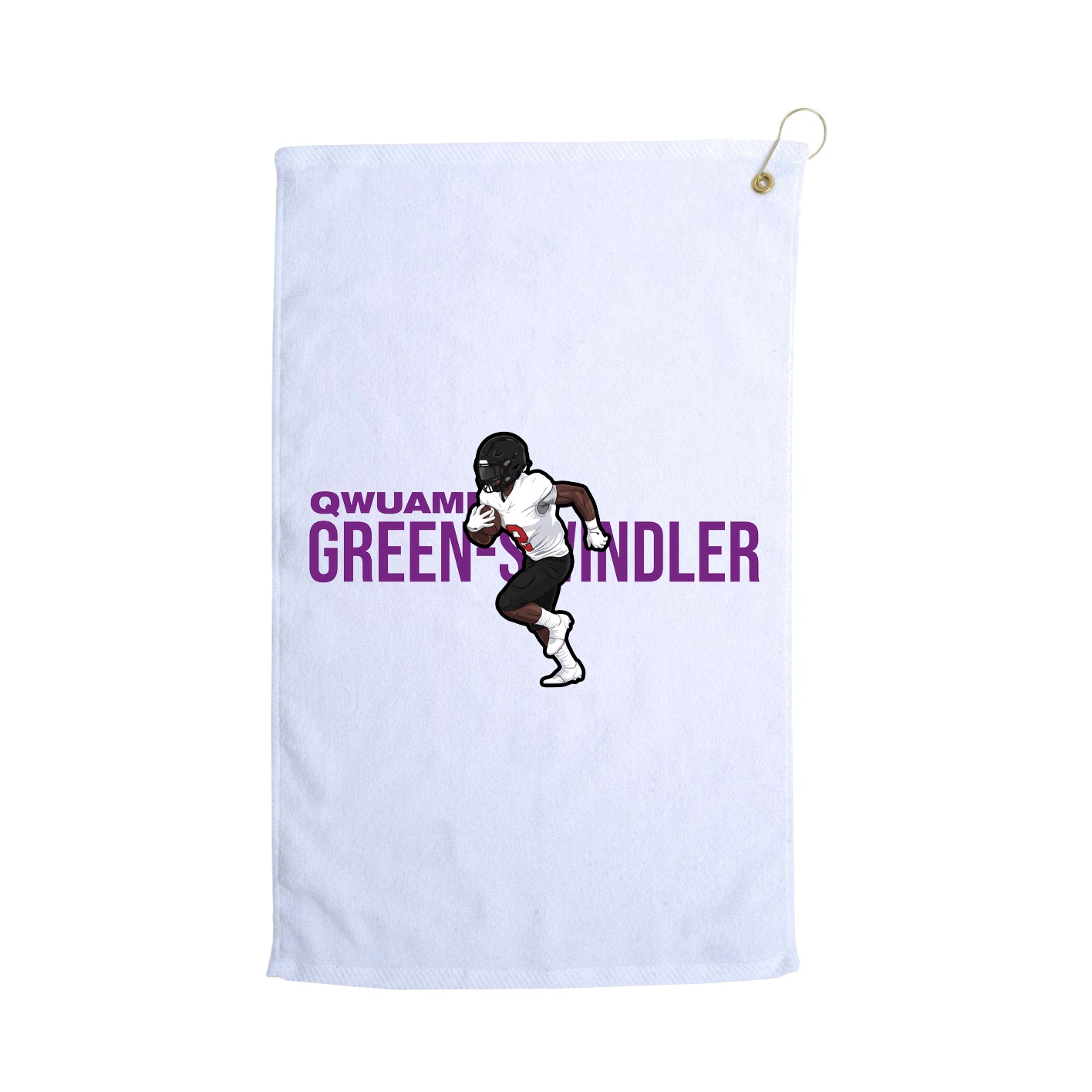 Golf Towel — Player Name in White
