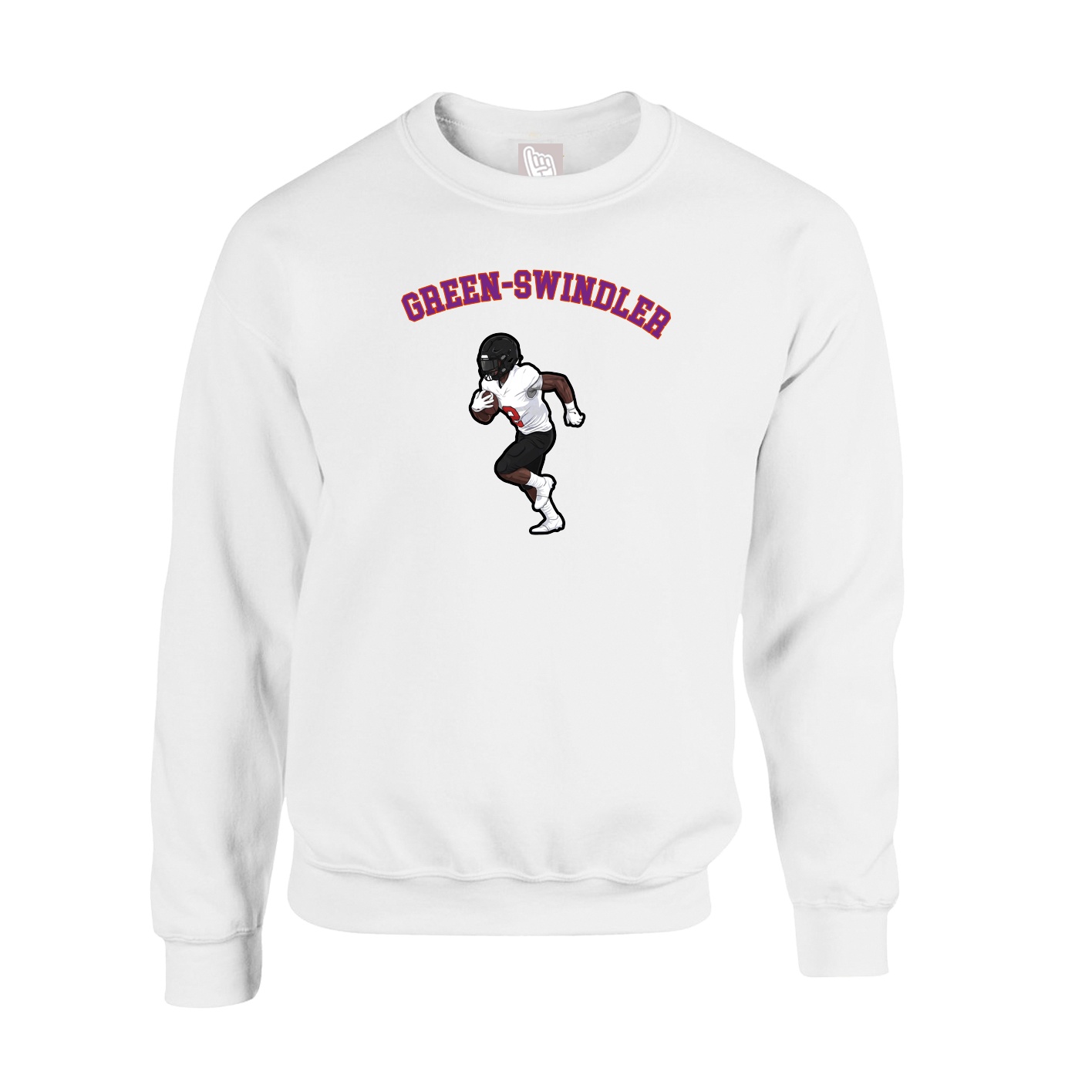 Fleece Crew — Shirsey Arch in White