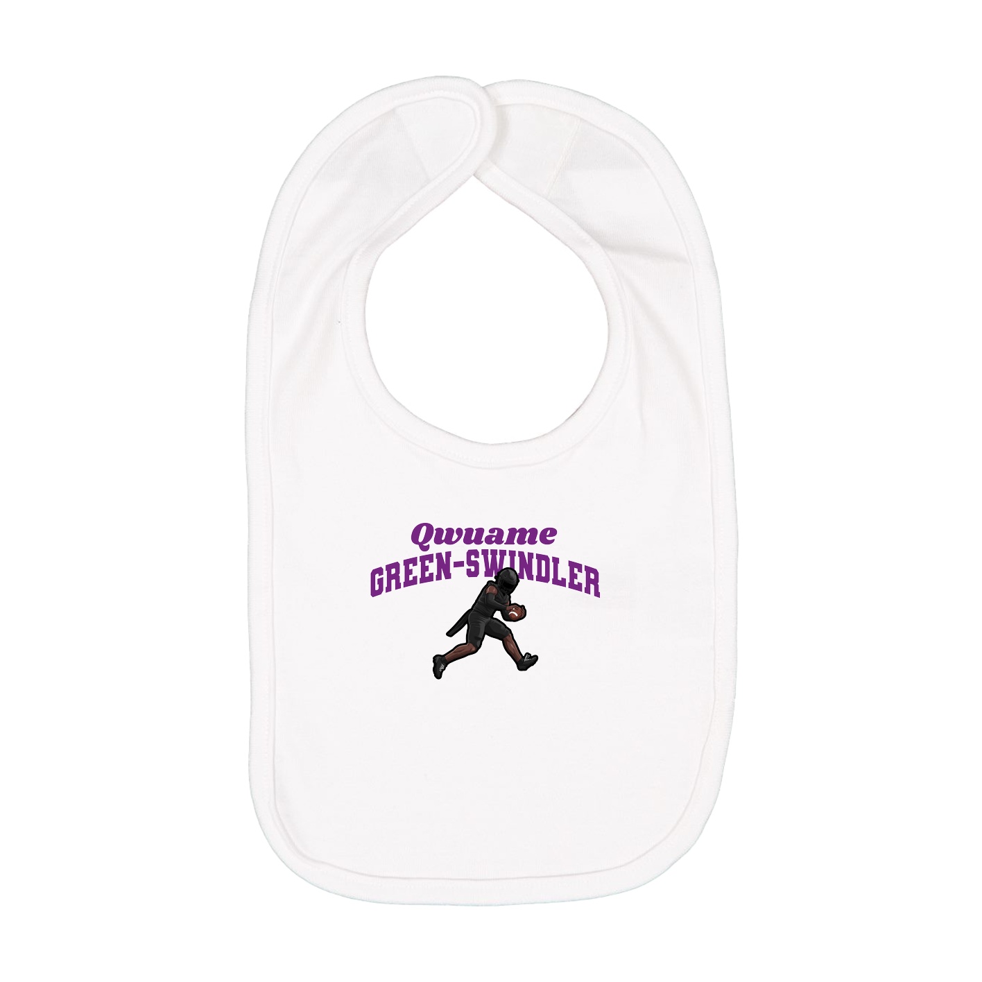 Infant Bib — Signature Arch in White