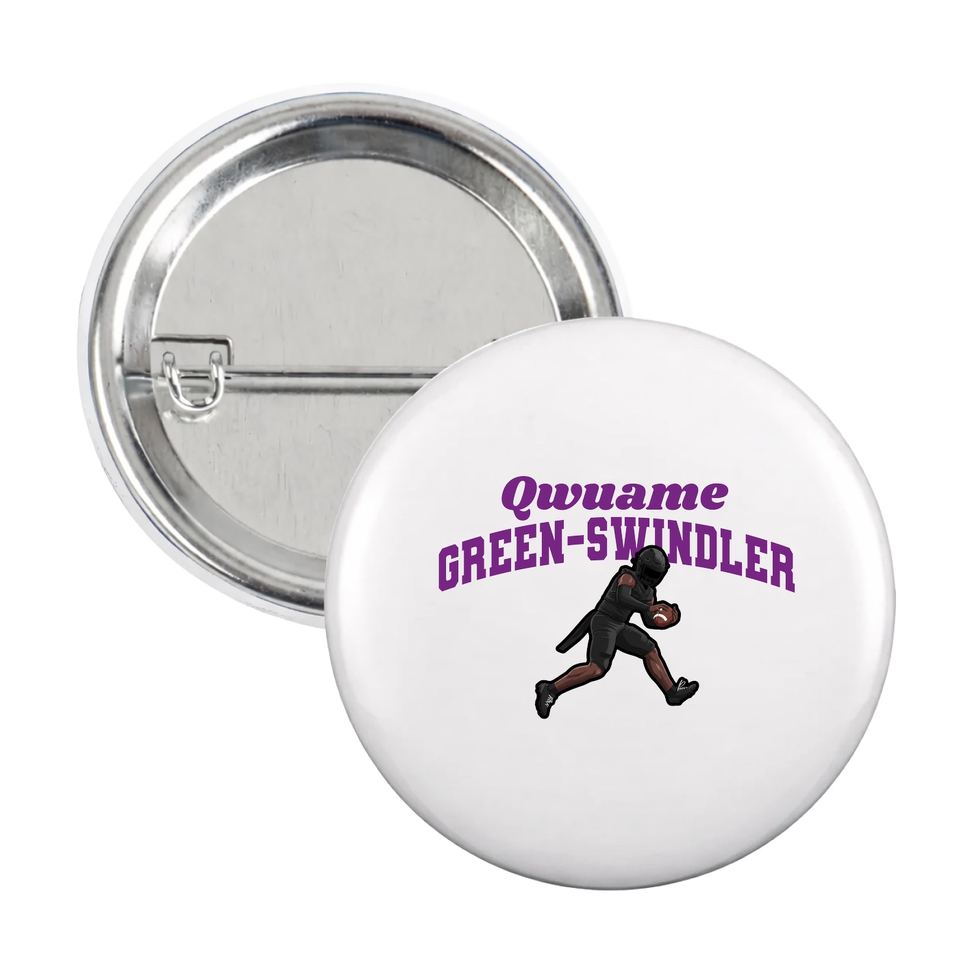 Game Day Button — Signature Arch in White