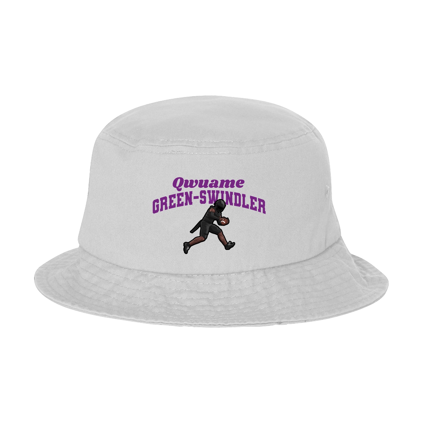 Bucket Cap — Signature Arch in White