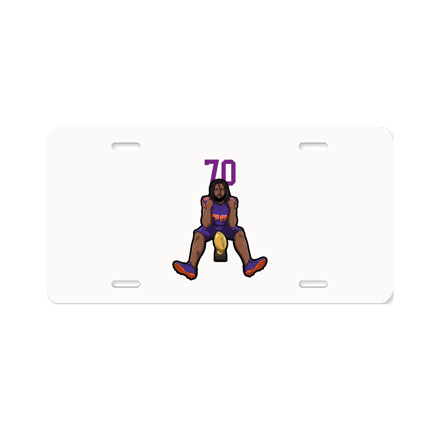 License Plate — Number Top in Classic