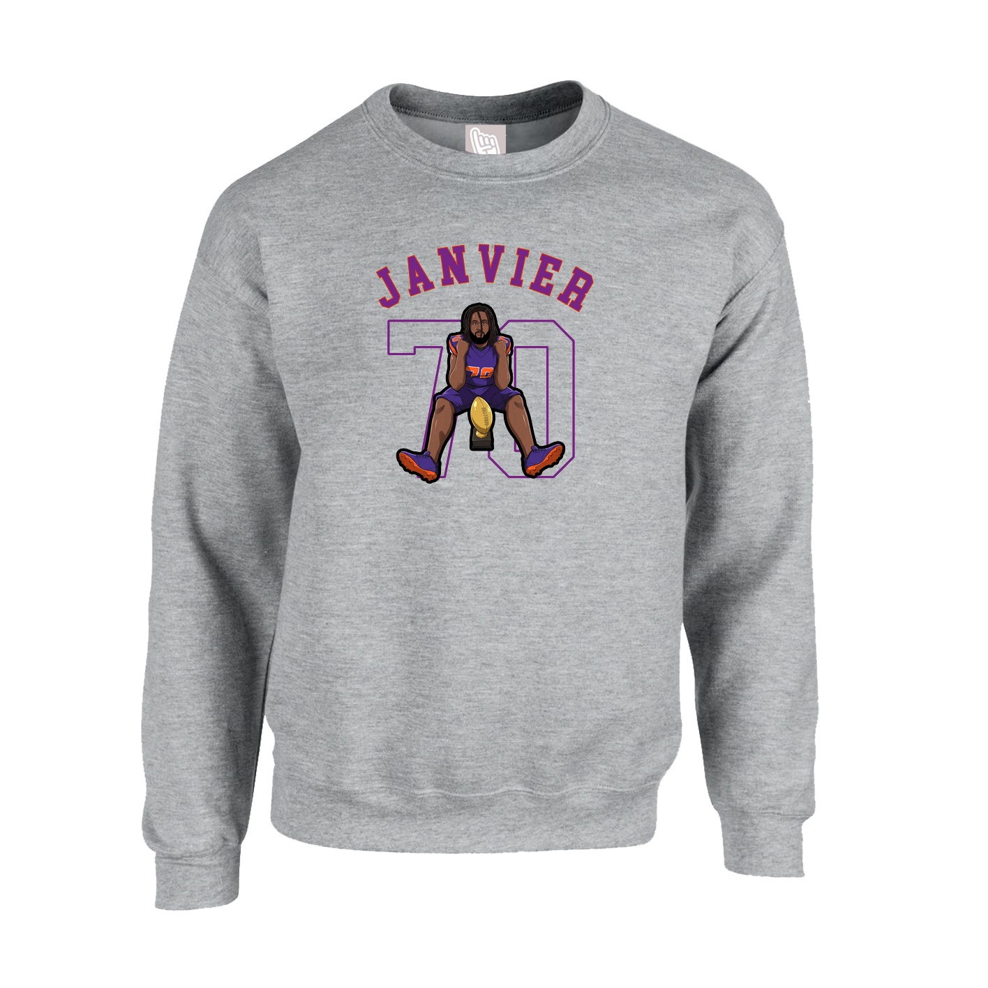 Fleece Crew — Shirsey Arch in Grey