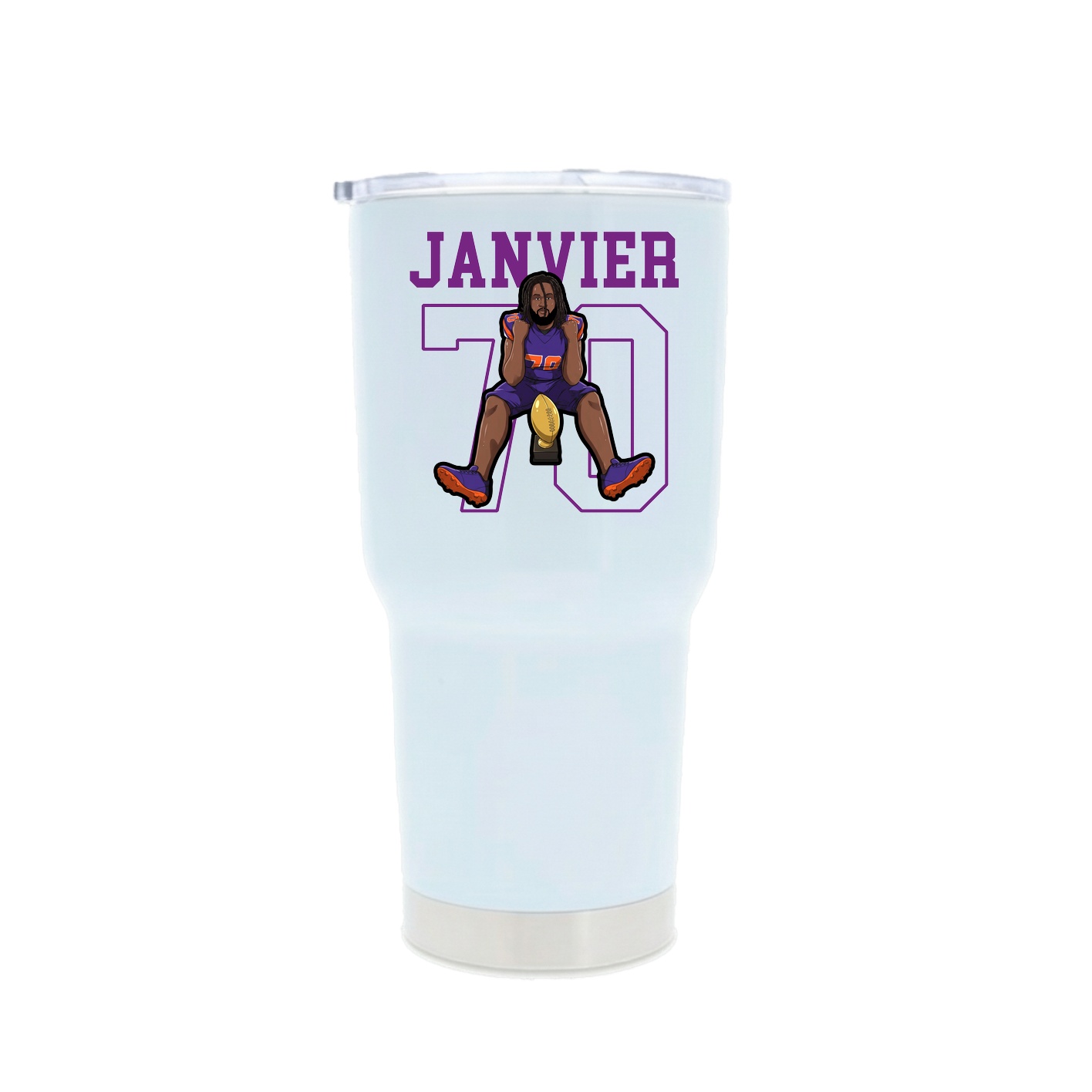 30oz Stainless Steel Tumbler — Shirsey in White