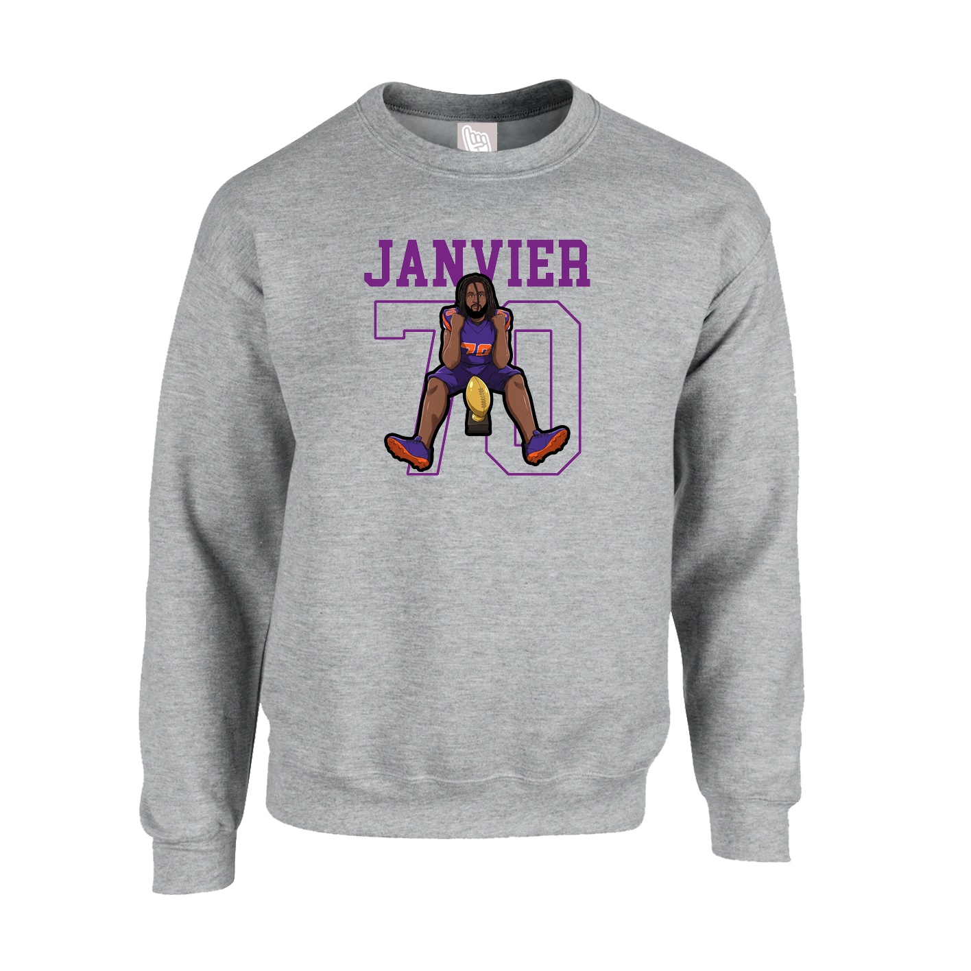 Fleece Crew — Shirsey in Grey