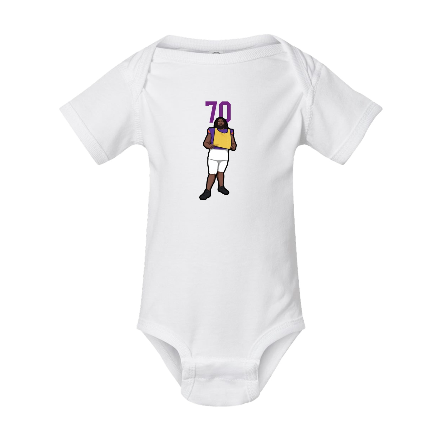 Baby Onesie — Number Top in White