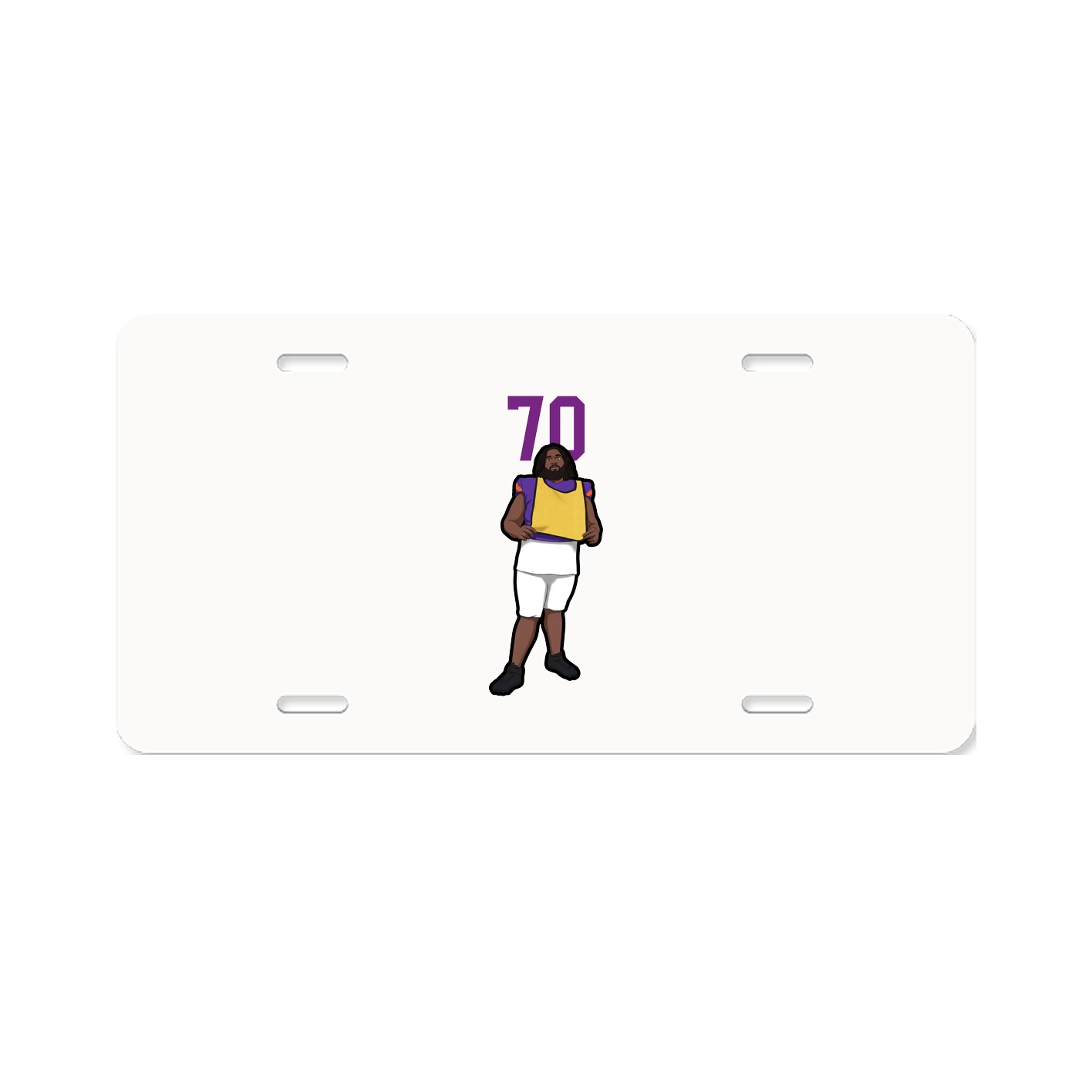 License Plate — Number Top in Classic
