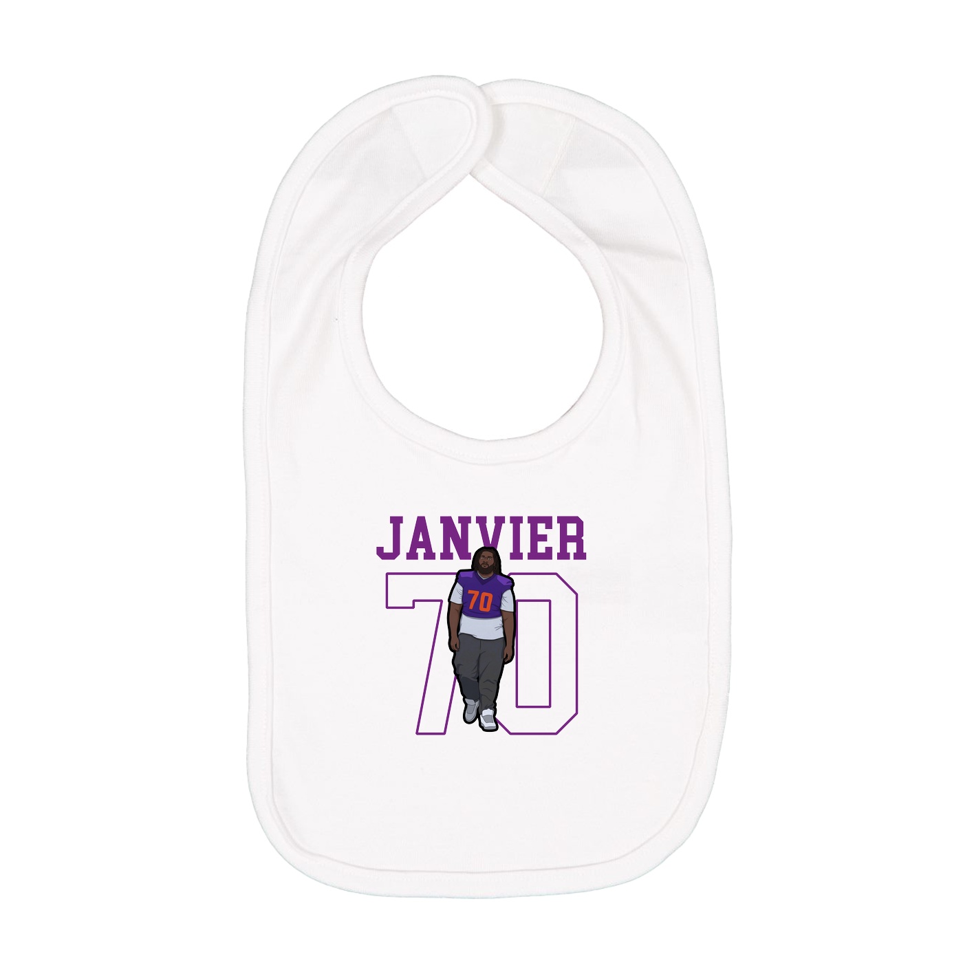 Infant Bib — Shirsey in White