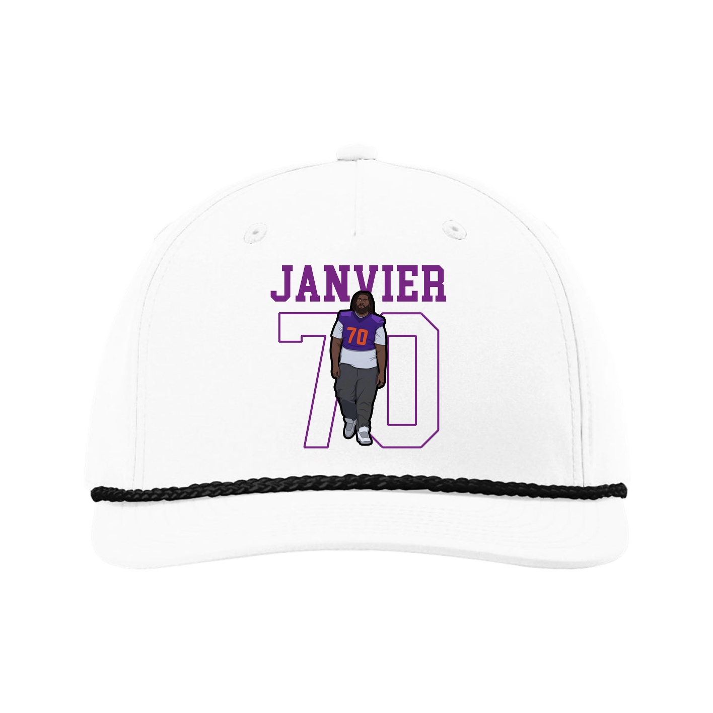 Five-Panel Classic Rope Cap — Shirsey in White