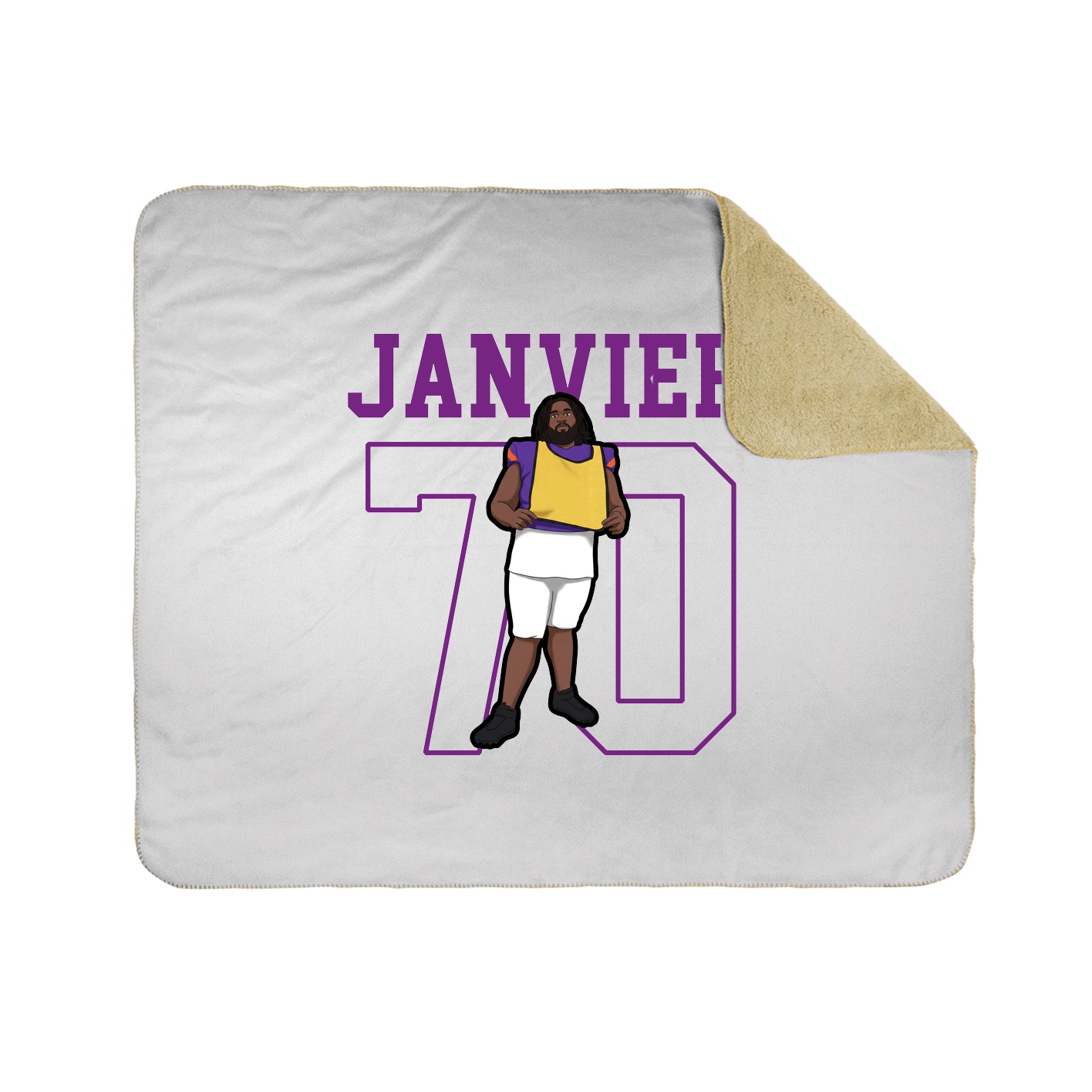 Throw Blanket — Shirsey in White