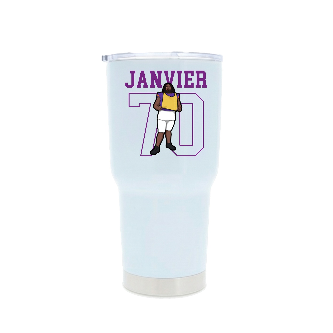 30oz Stainless Steel Tumbler — Shirsey in White