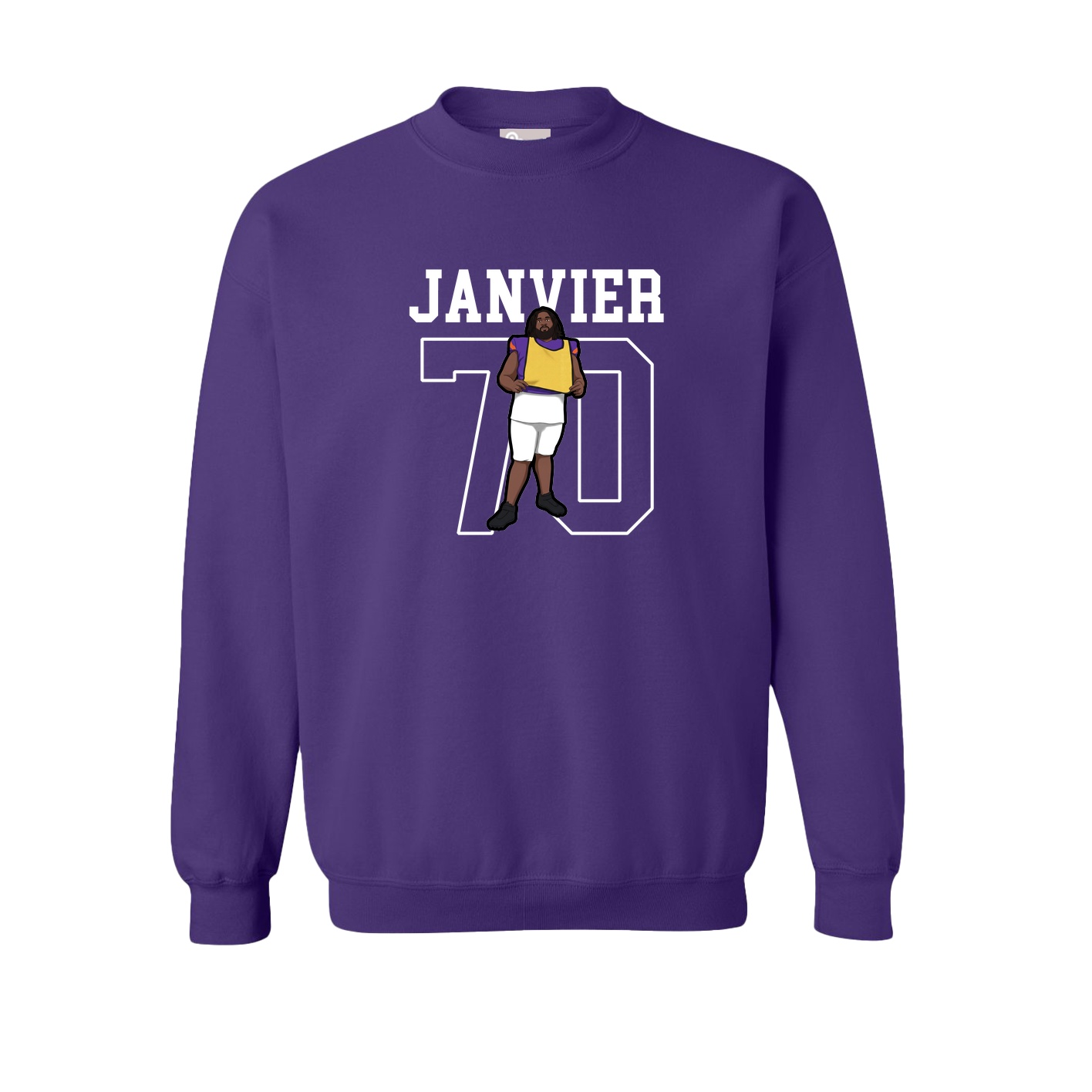 Fleece Crew — Shirsey in Purple