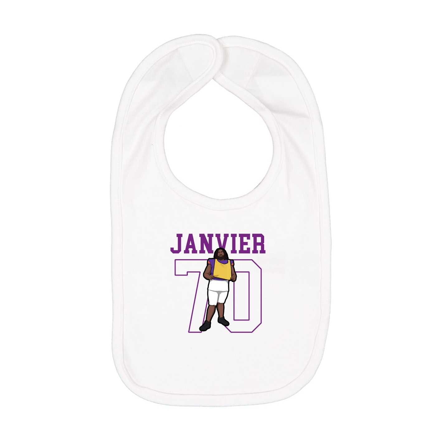 Infant Bib — Shirsey in White